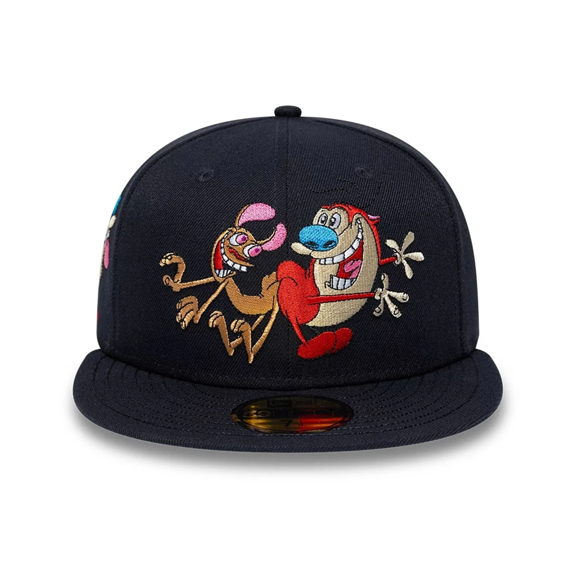 Ren & Stimpy Happy Happy Joy Joy Navy 59FIFTY Fitted Cap - Image 3