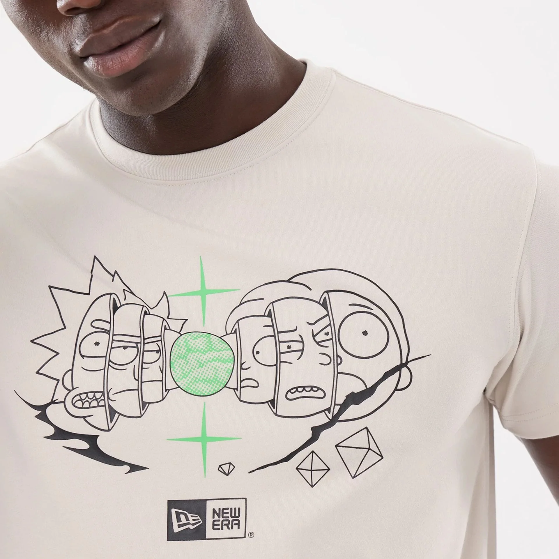 Rick And Morty Cream T-Shirt - Image 3