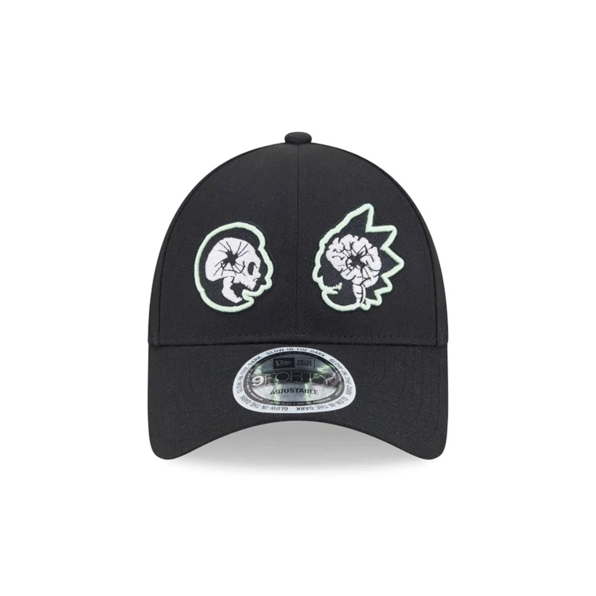 Rick And Morty Glow In The Dark Black 9FORTY Adjustable Cap - Image 2
