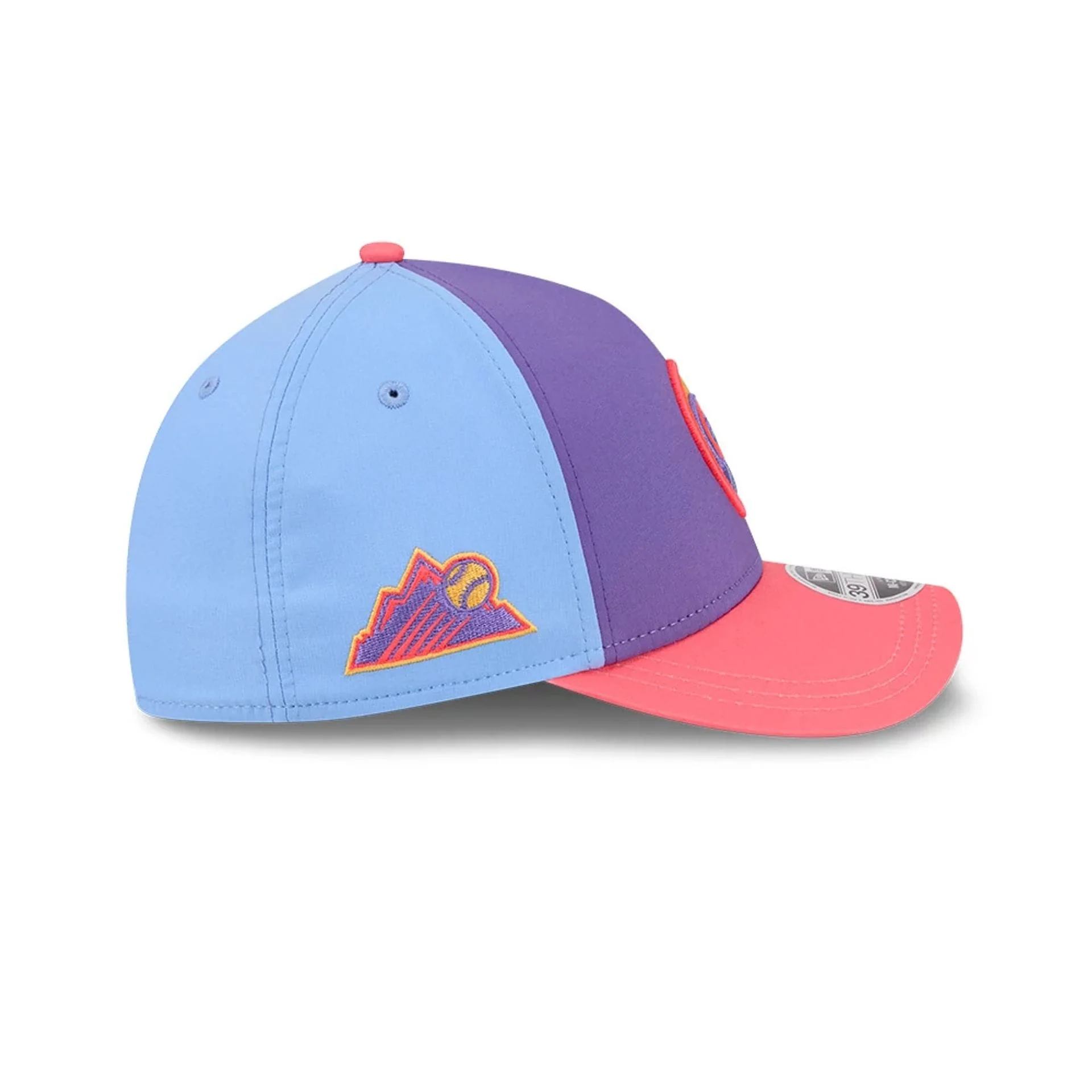 Rockies MLB City Connect Purple 39THIRTY M-Crown A-Frame Stretch Fit Cap - Image 5