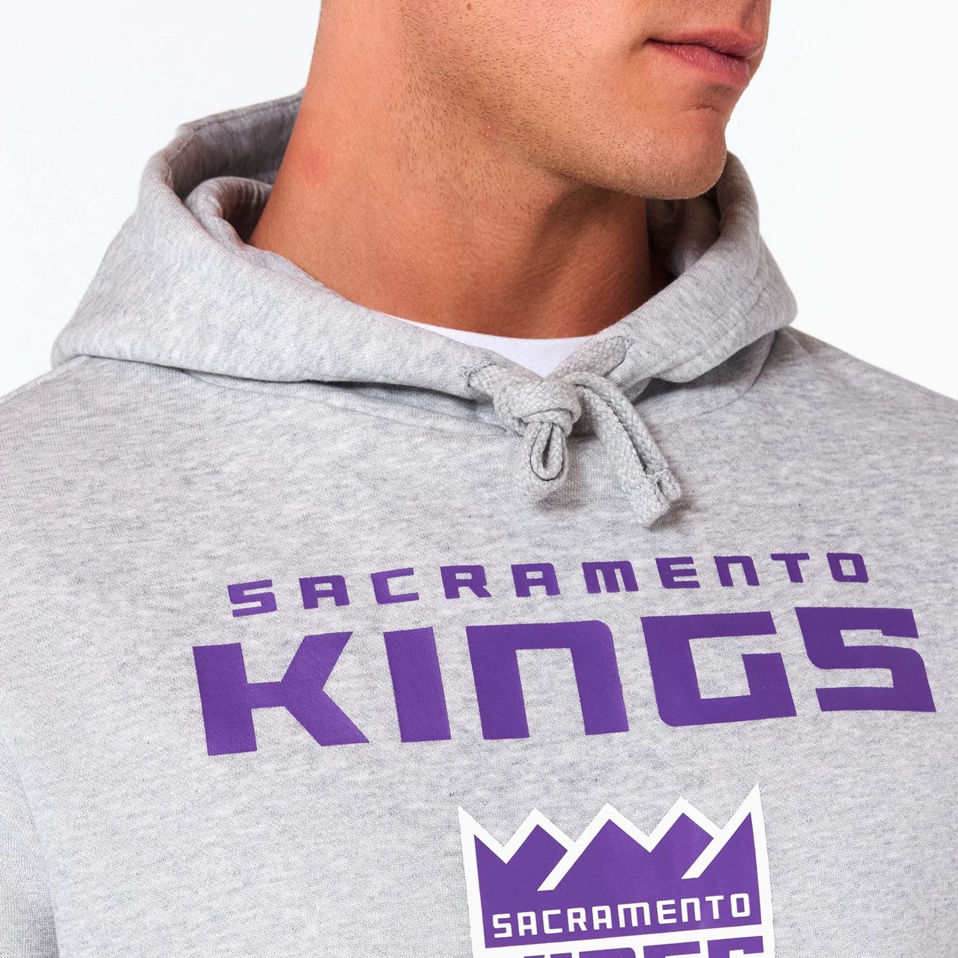 Sacramento Kings NBA Grey Pullover Hoodie - Image 2