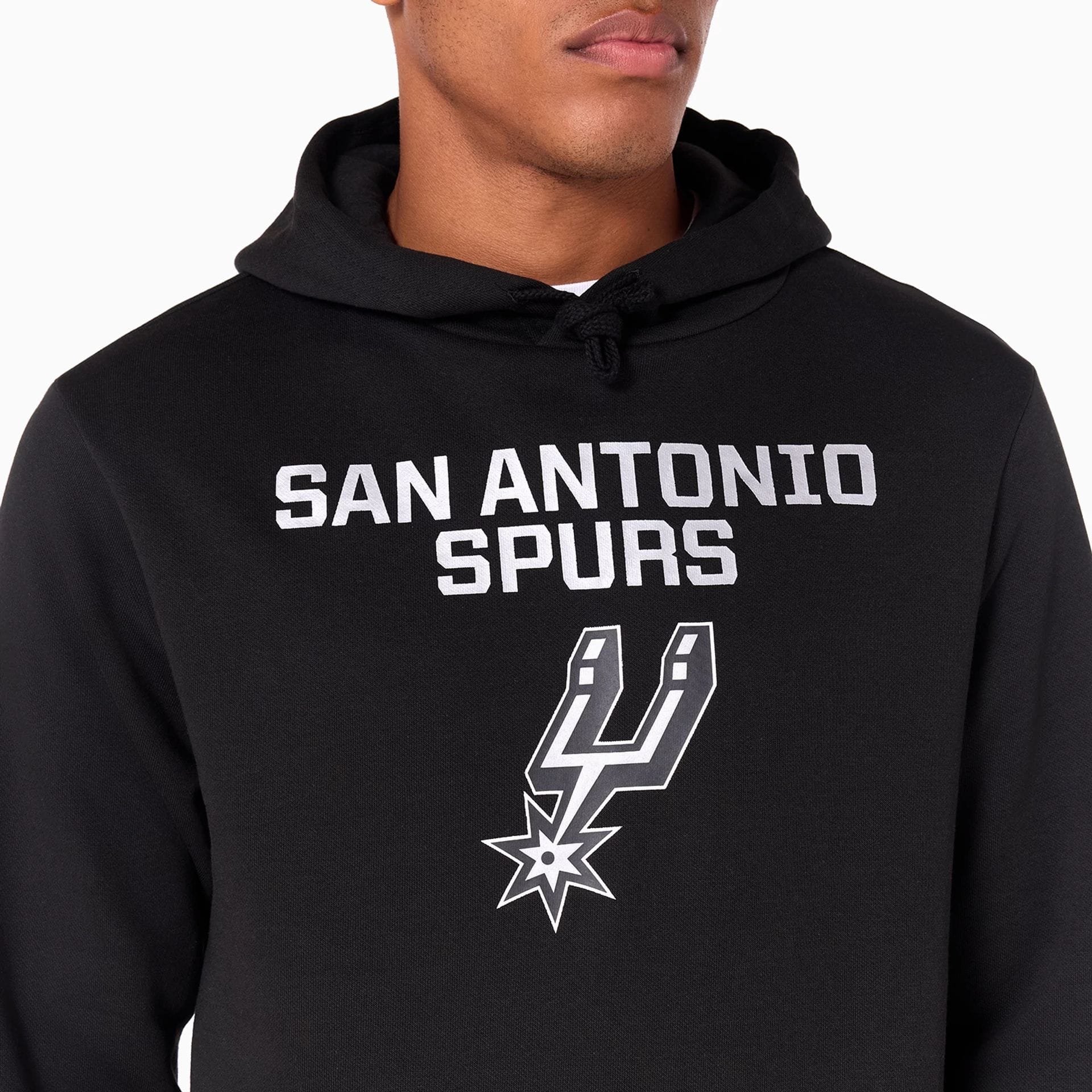 San Antonio Spurs NBA Black Pullover Hoodie - Image 2
