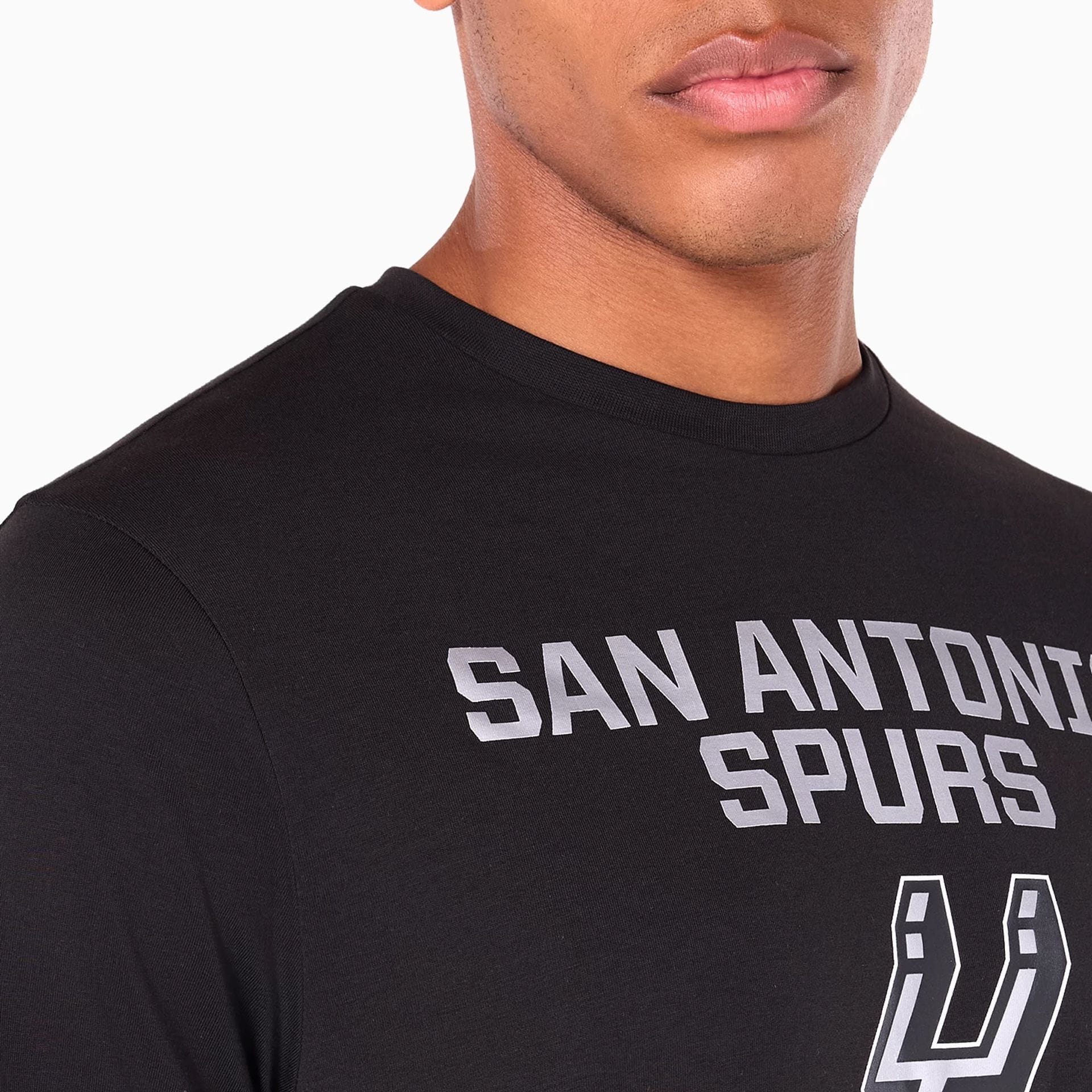 San Antonio Spurs NBA Black T-Shirt - Image 3