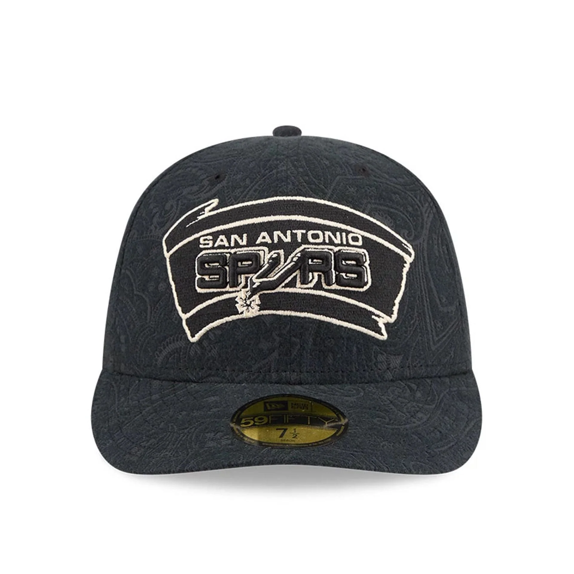 San Antonio Spurs NBA Brushed Cotton Black 59FIFTY Fitted Cap - Image 3