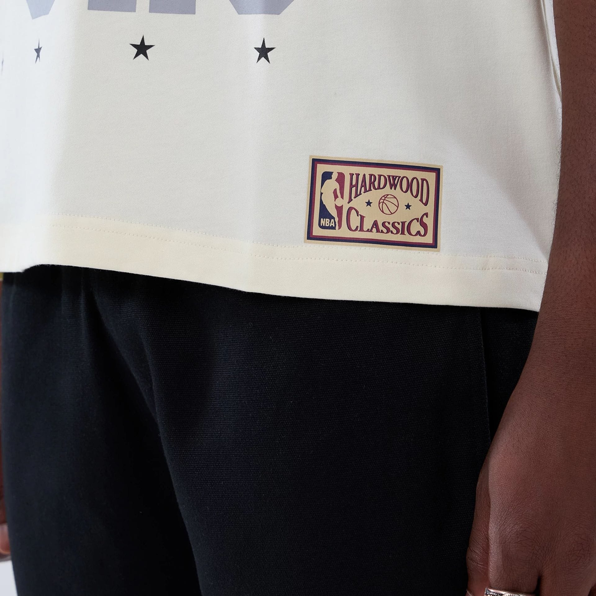 San Antonio Spurs NBA Hardwood Classic Cream T-Shirt - Image 5