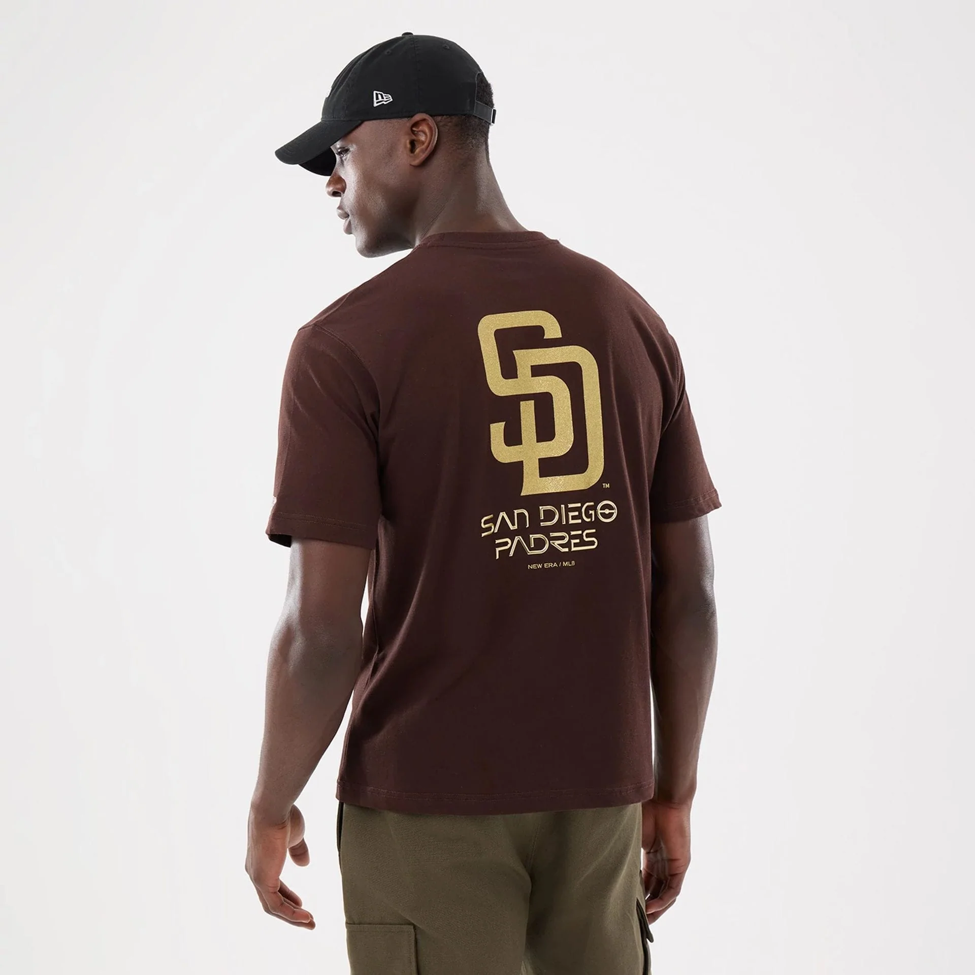 San Diego Padres Hajime Sorayama X MLB Dark Brown T-Shirt - Image 2