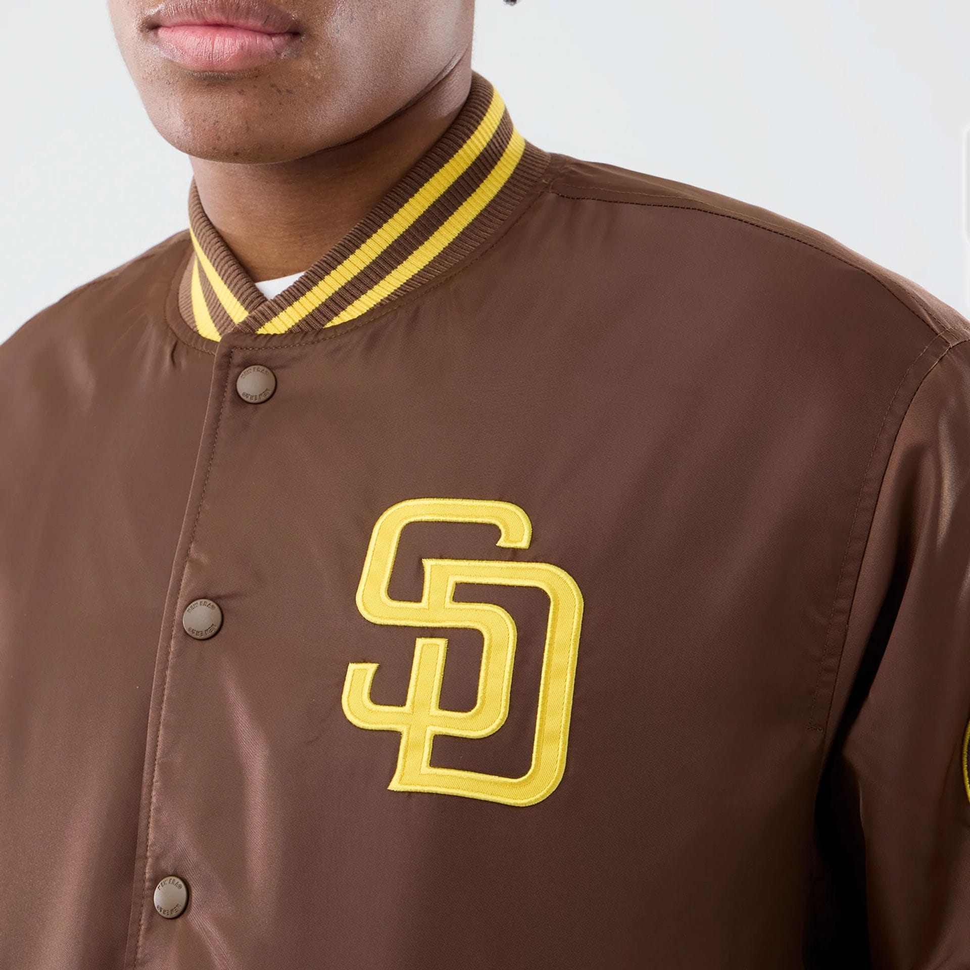 San Diego Padres MLB Authentic Dark Brown Stadium Jacket - Image 4