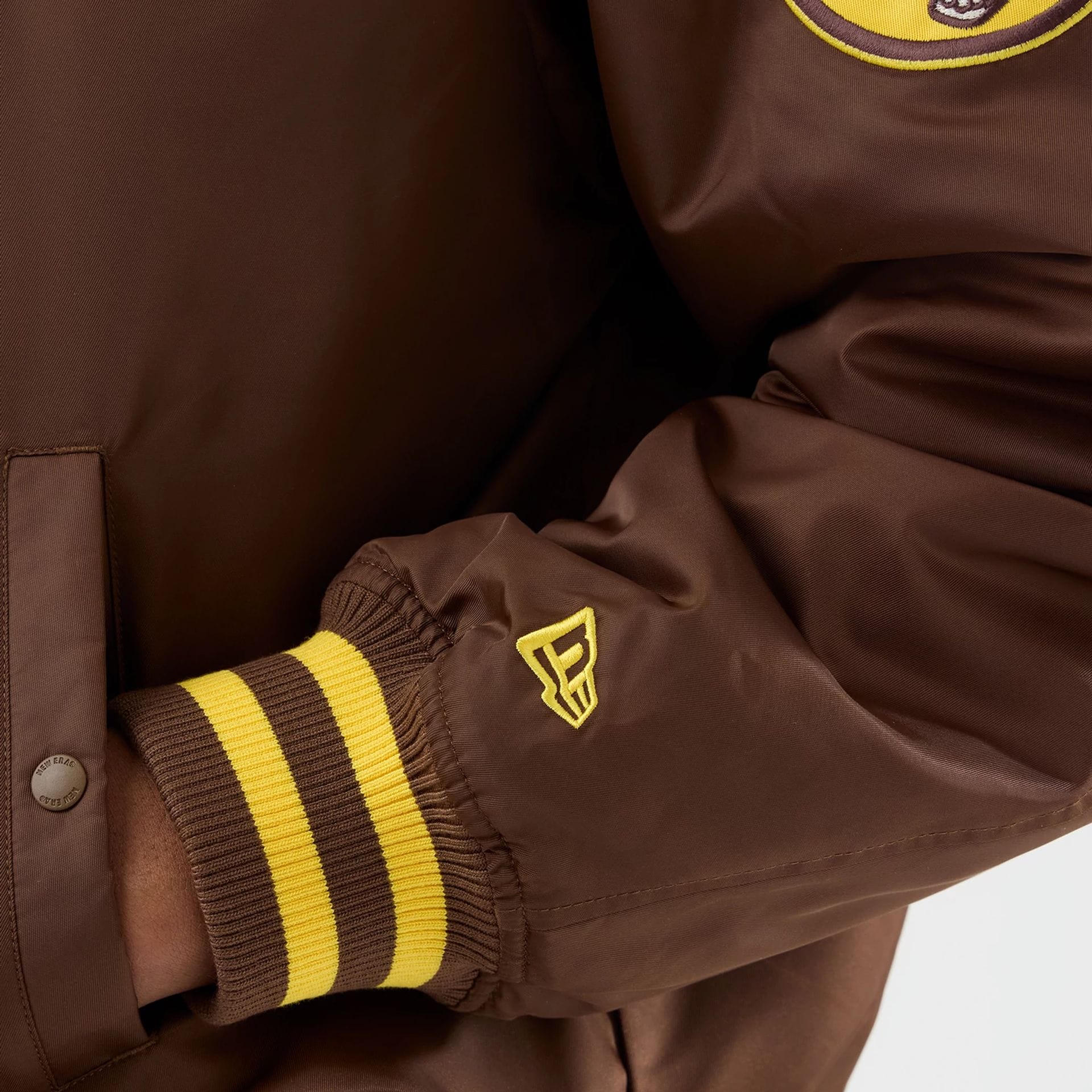 San Diego Padres MLB Authentic Dark Brown Stadium Jacket - Image 6