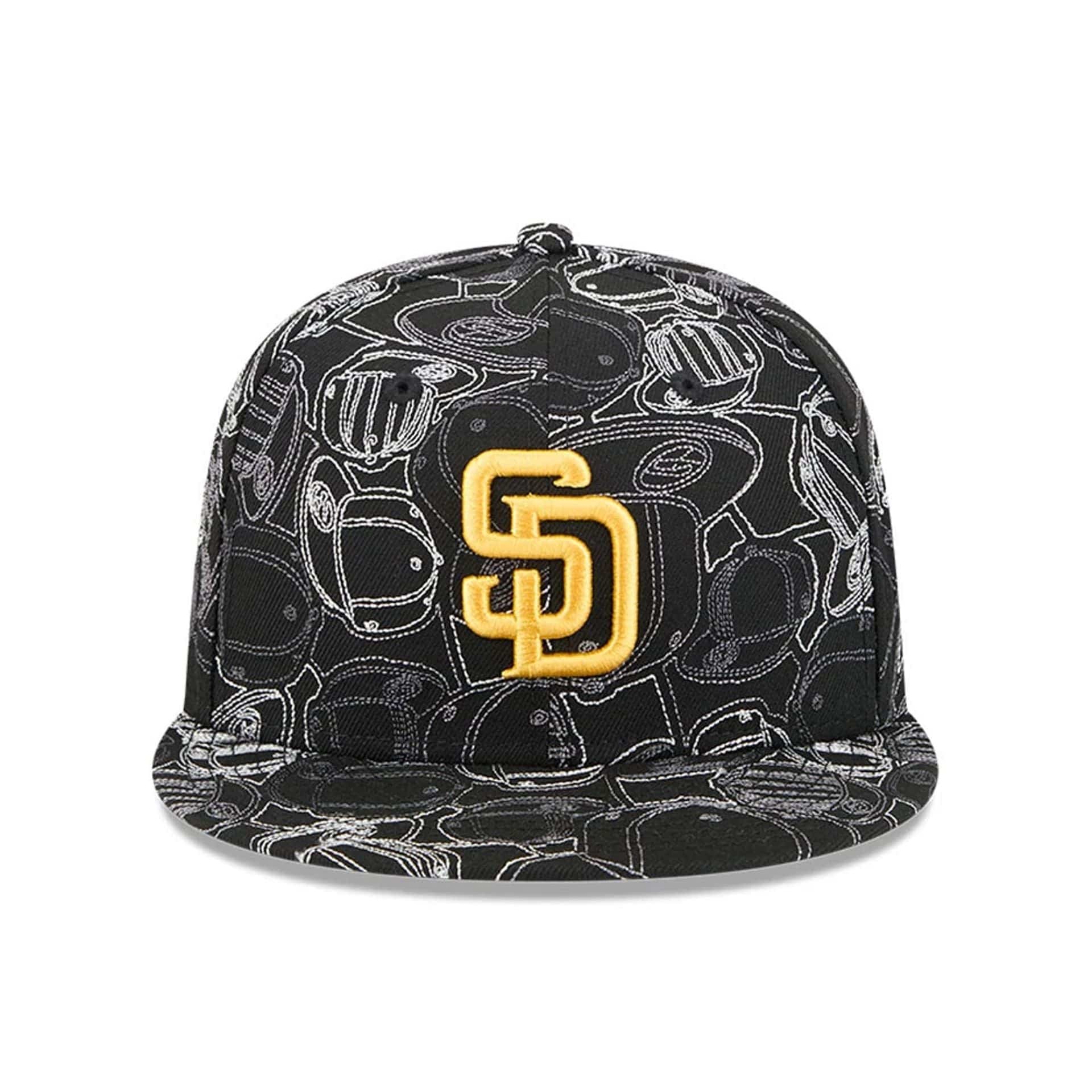 San Diego Padres MLB Cap Scramble Black 59FIFTY Fitted Cap - Image 3