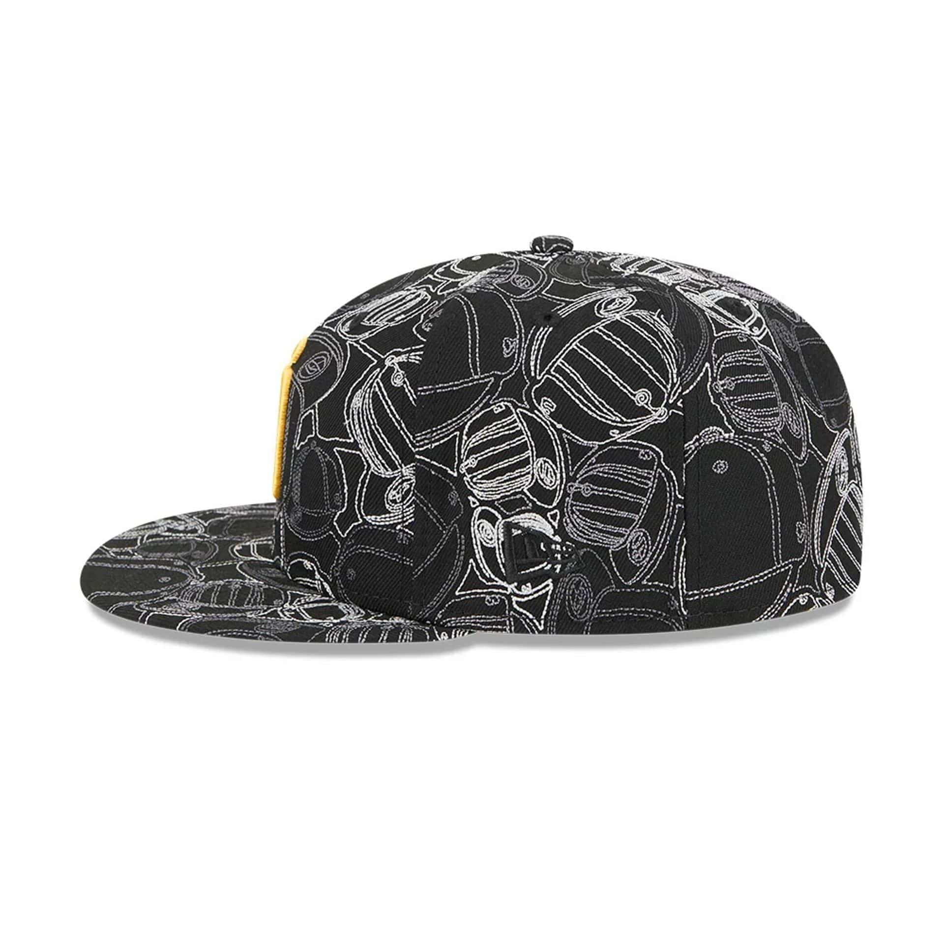 San Diego Padres MLB Cap Scramble Black 59FIFTY Fitted Cap - Image 6