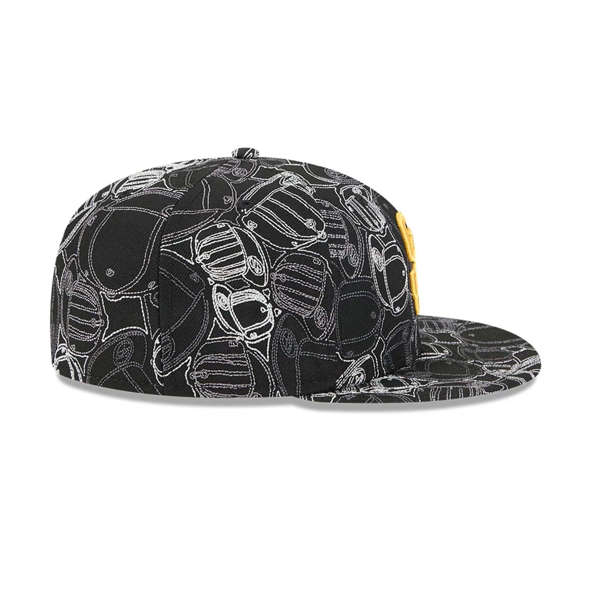 San Diego Padres MLB Cap Scramble Black 59FIFTY Fitted Cap - Image 7