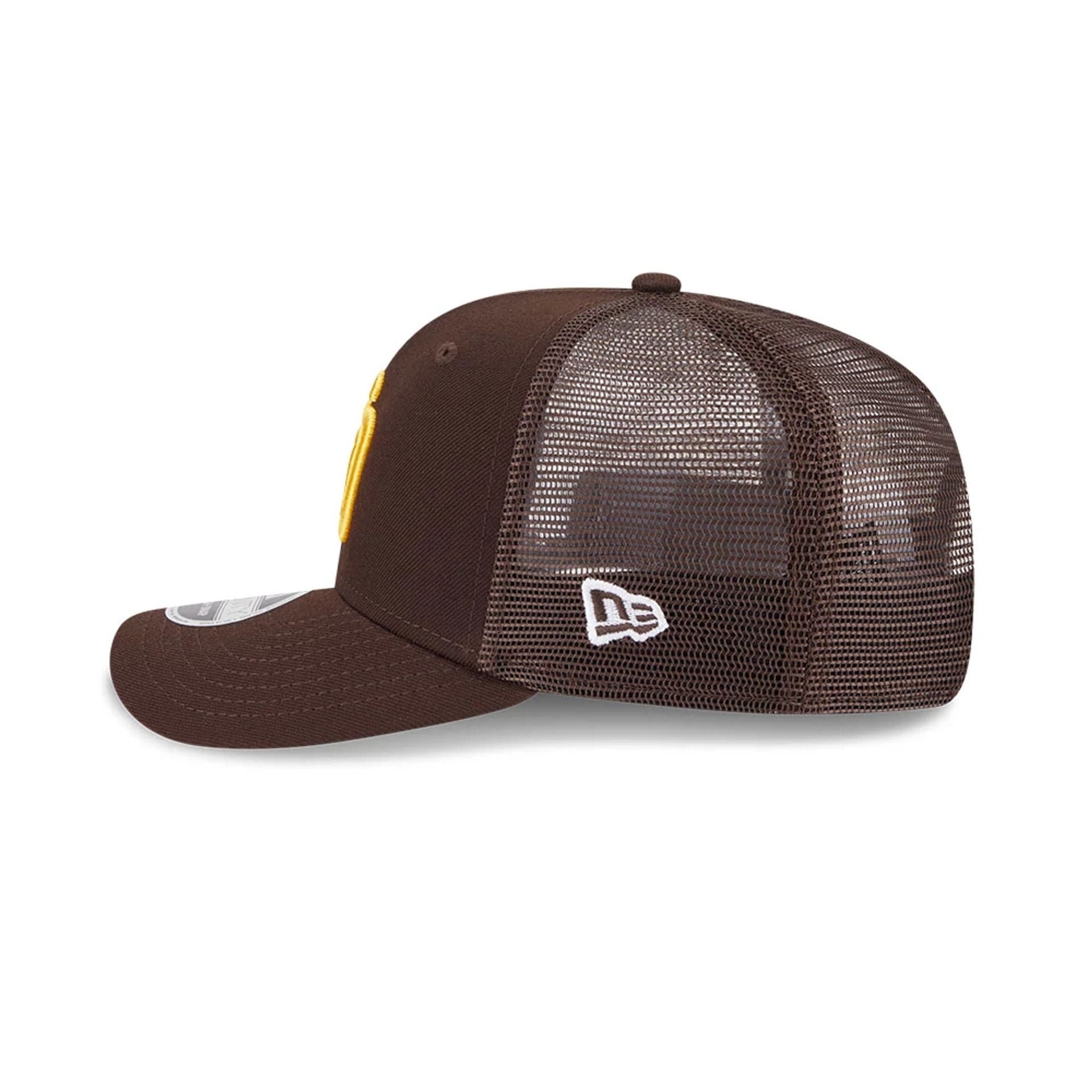 San Diego Padres MLB Evergreen Dark Brown 9SEVENTY Stretch Snap Cap - Image 5