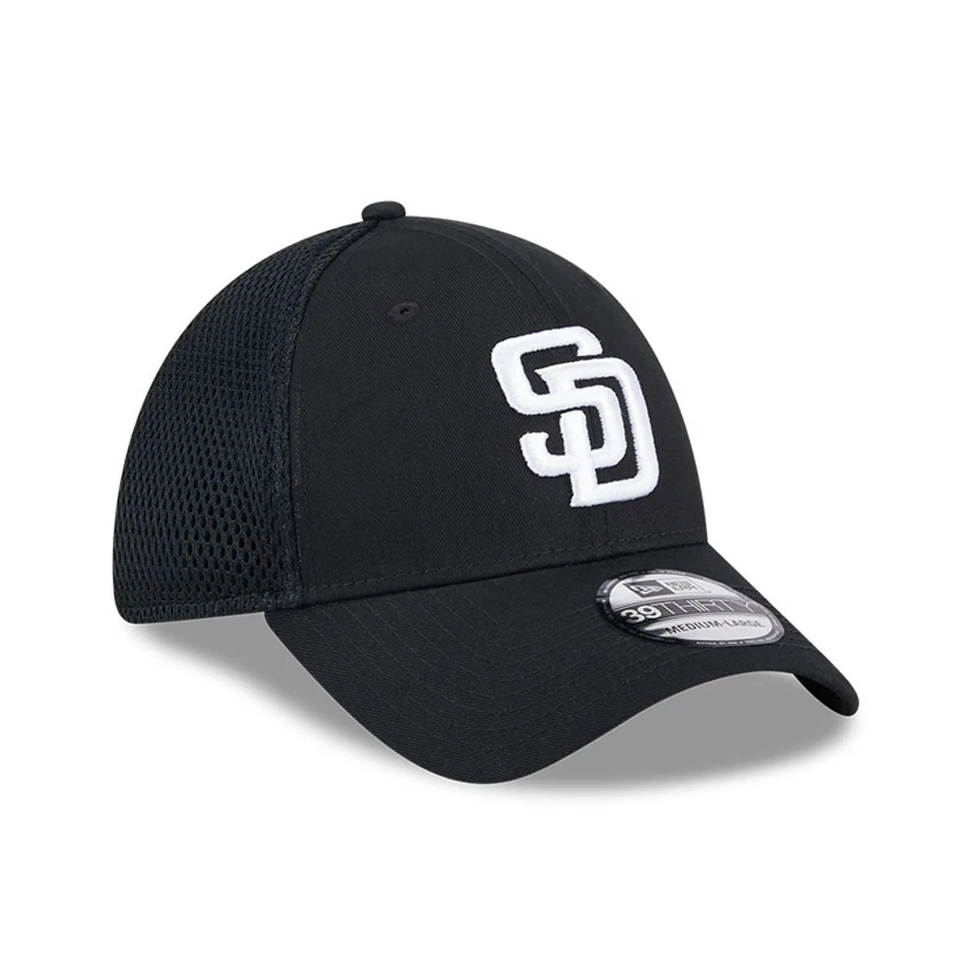 San Diego Padres MLB Evergreen Neo Black 39THIRTY Stretch Fit Cap - Image 4