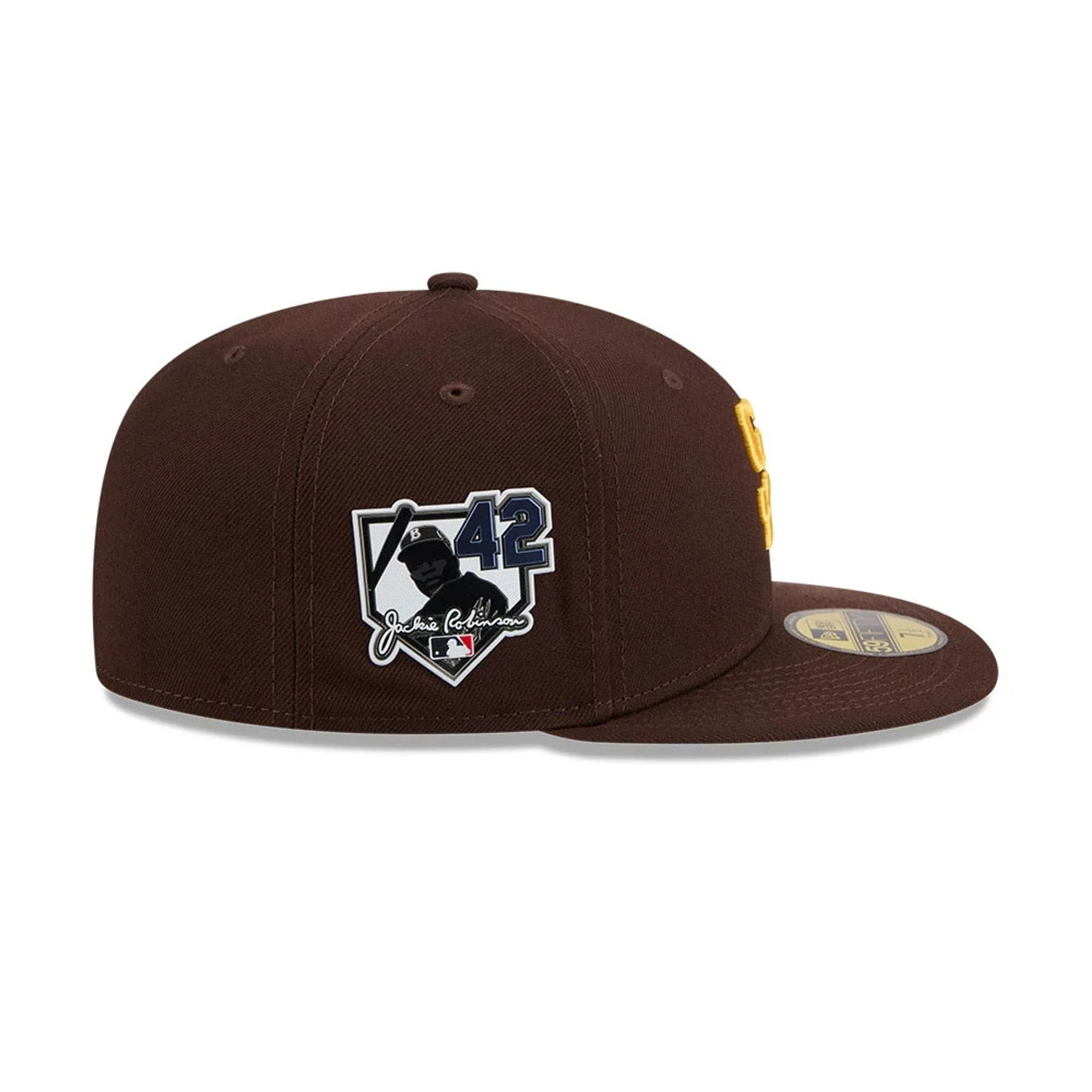San Diego Padres MLB Jackie Robinson Dark Brown 59FIFTY Fitted Cap - Image 5