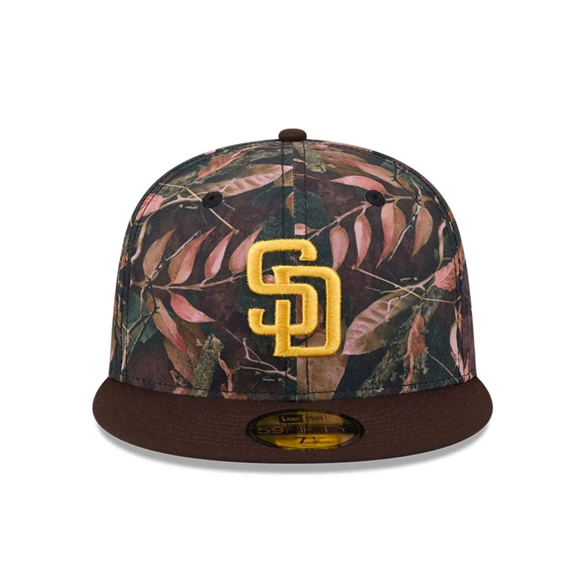 San Diego Padres MLB Leaves Dark Brown 59FIFTY Fitted Cap - Image 3