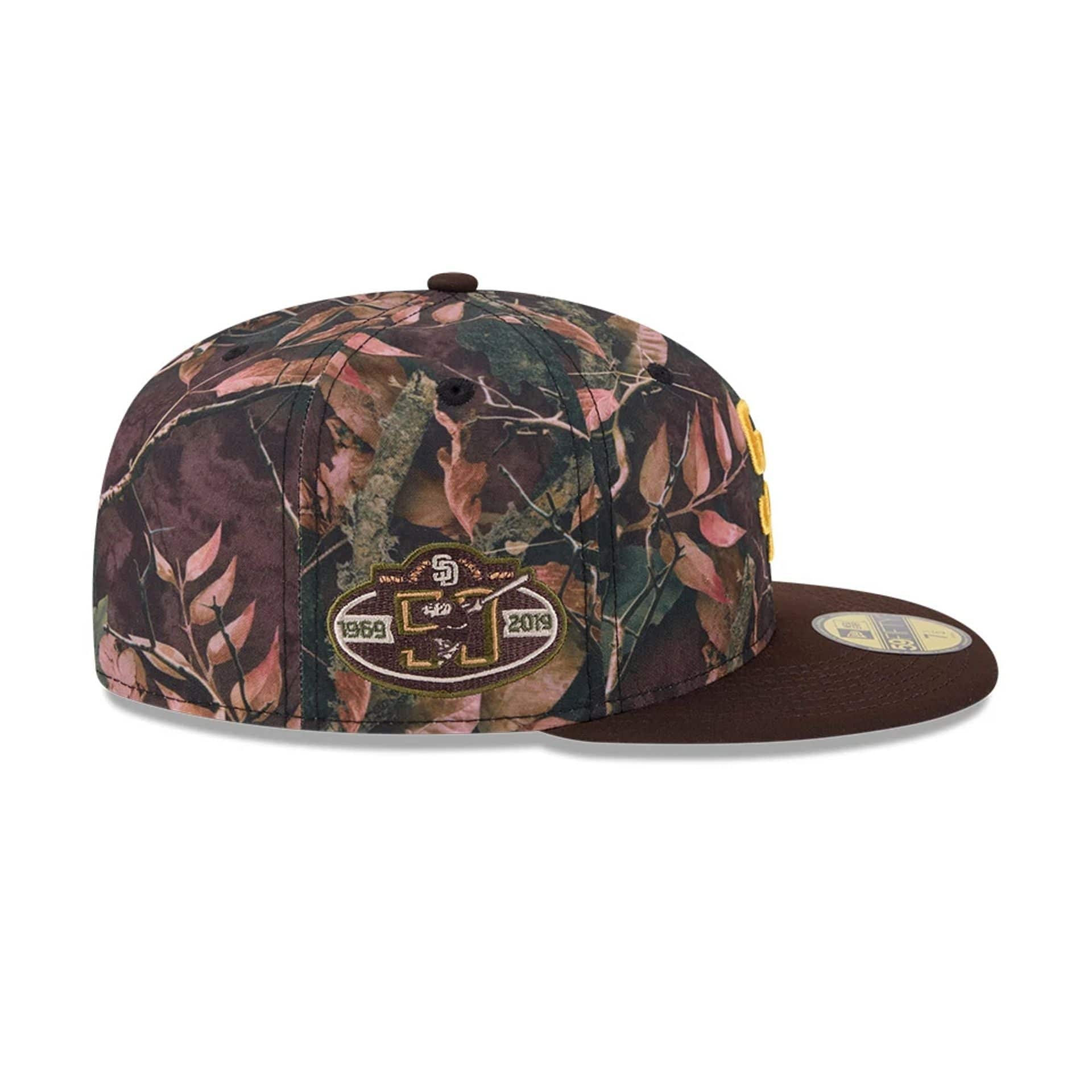 San Diego Padres MLB Leaves Dark Brown 59FIFTY Fitted Cap - Image 6