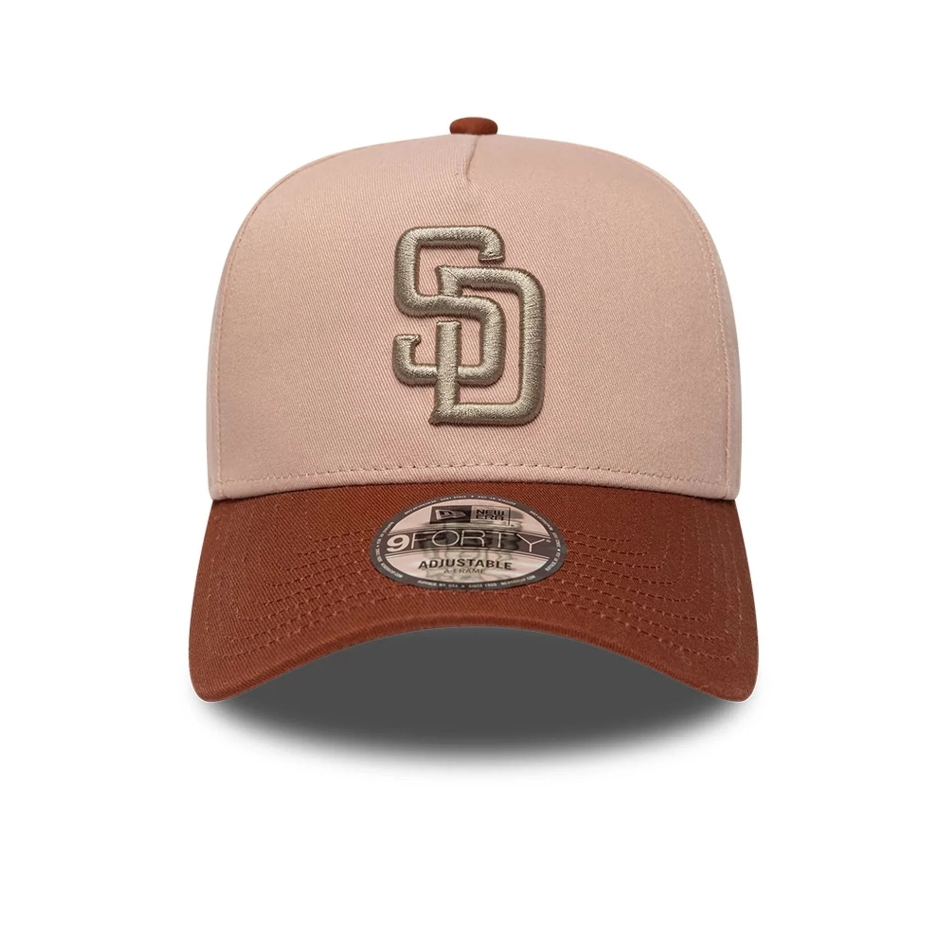 San Diego Padres MLB Mocha Mousse Pastel Pink 9FORTY A-Frame Adjustable Cap - Image 2