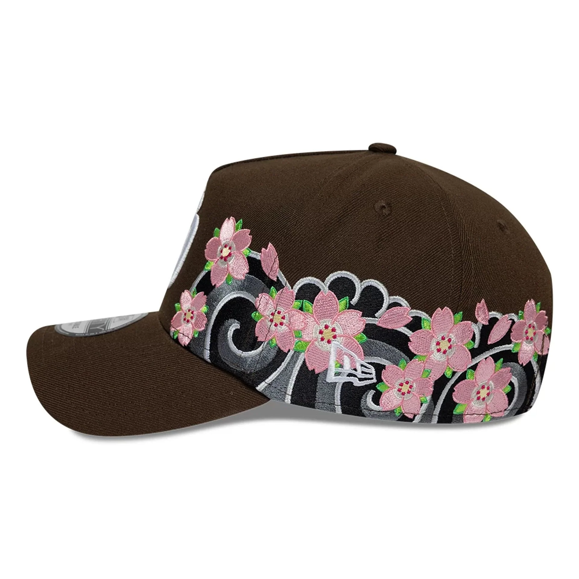San Diego Padres MLB Sakura Dark Brown 9FORTY A-Frame Adjustable Cap - Image 4