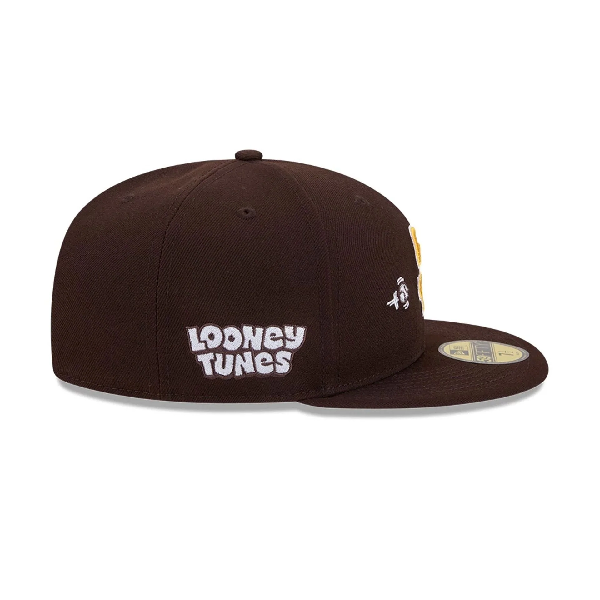 San Diego Padres MLB X Looney Tunes Bugs Bunny Dark Brown 59FIFTY Fitted Cap - Image 6