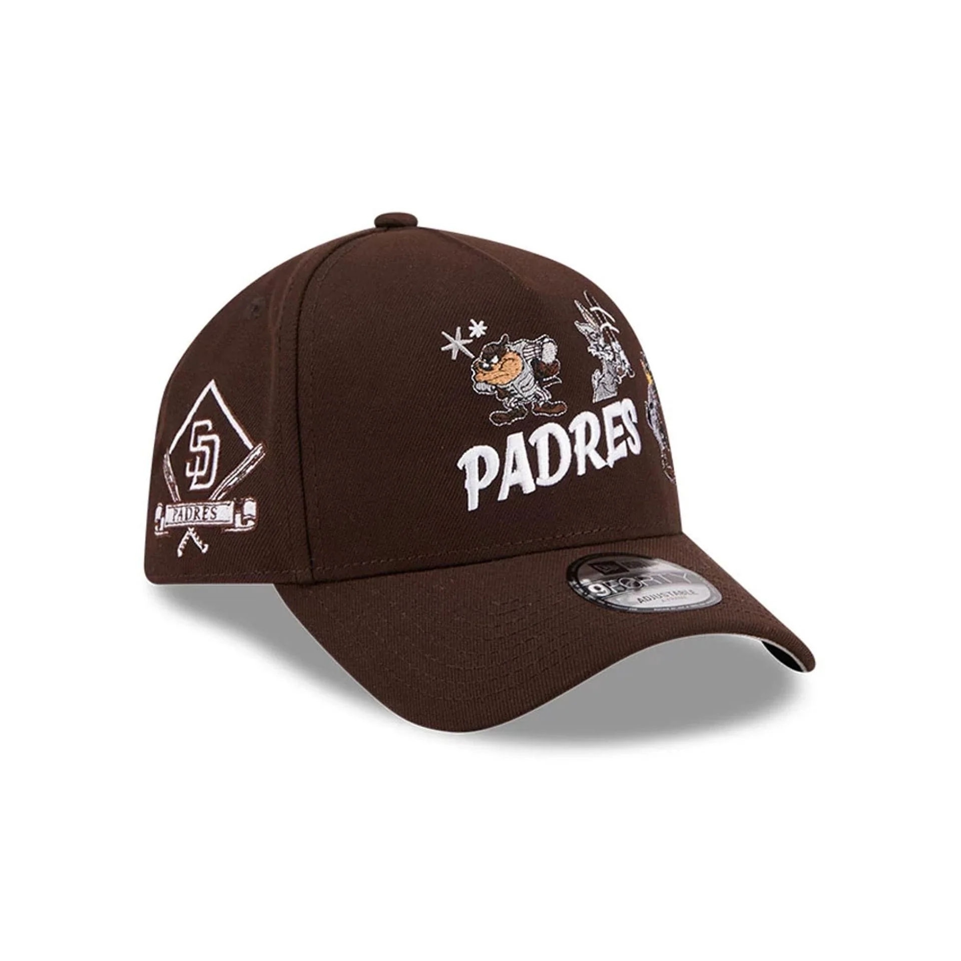 San Diego Padres MLB X Looney Tunes Dark Brown 9FORTY A-Frame Adjustable Cap - Image 4
