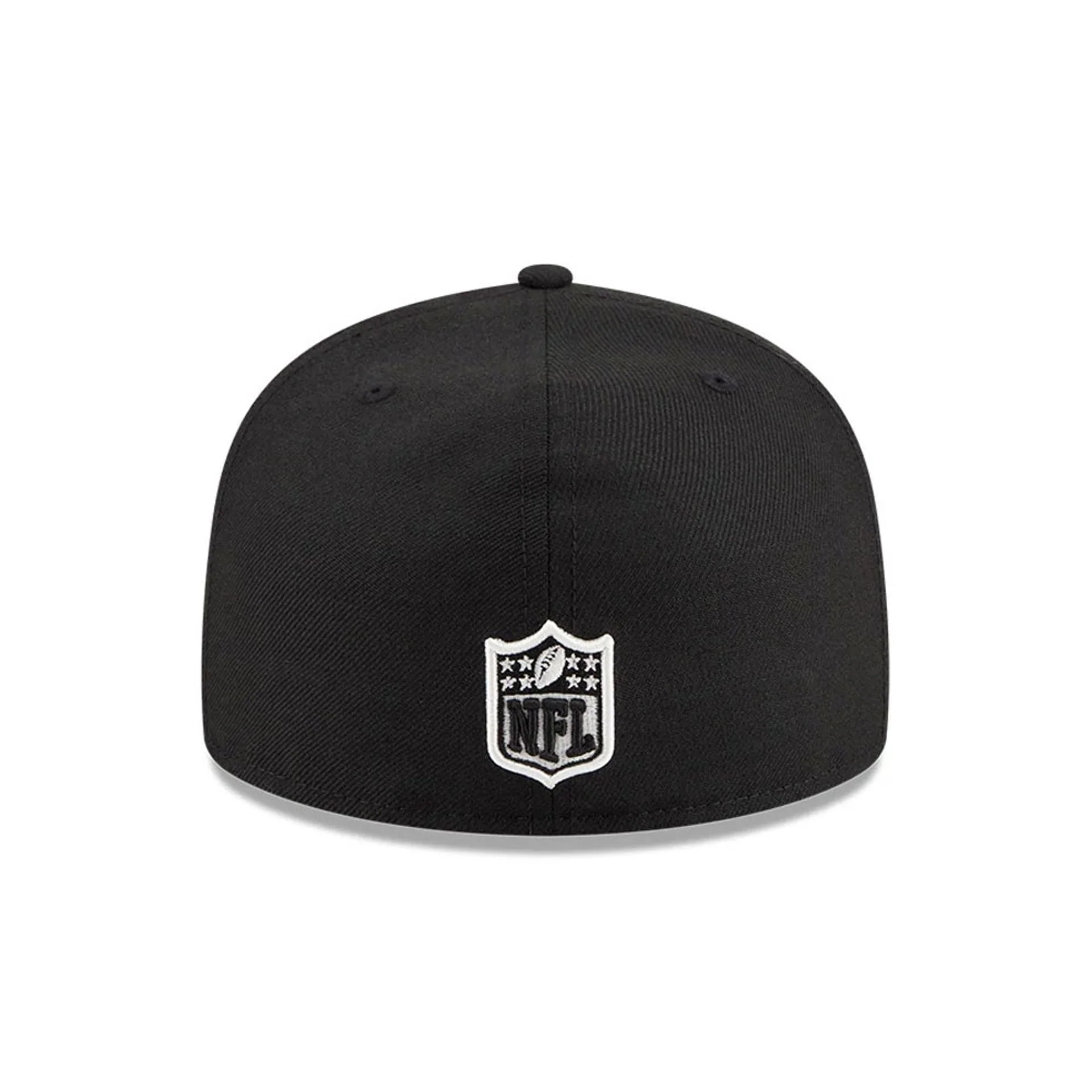 San Francisco 49ers NFL Chiseled Embroidery Black 59FIFTY A-Frame Fitted Cap - Image 3