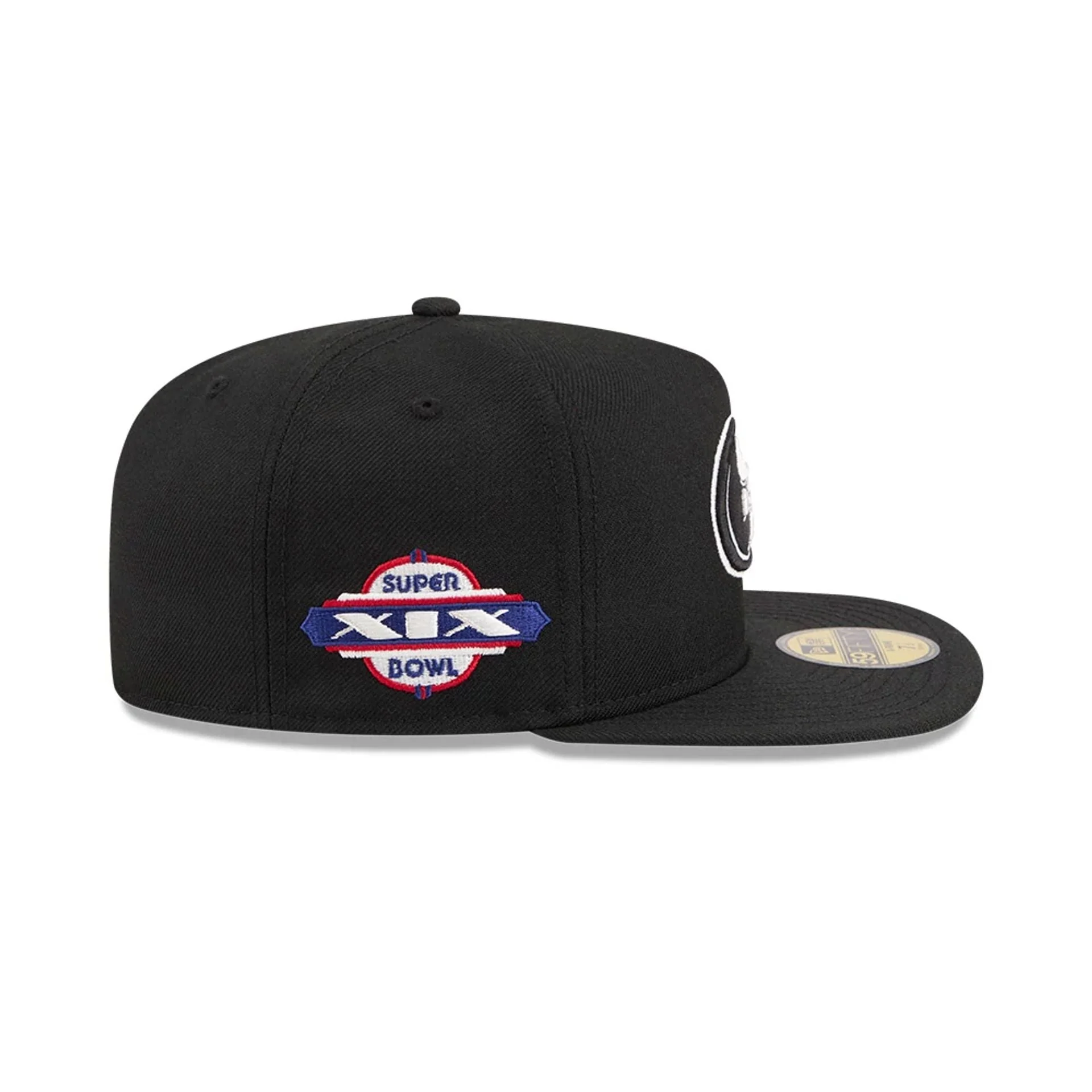 San Francisco 49ers NFL Chiseled Embroidery Black 59FIFTY A-Frame Fitted Cap - Image 6