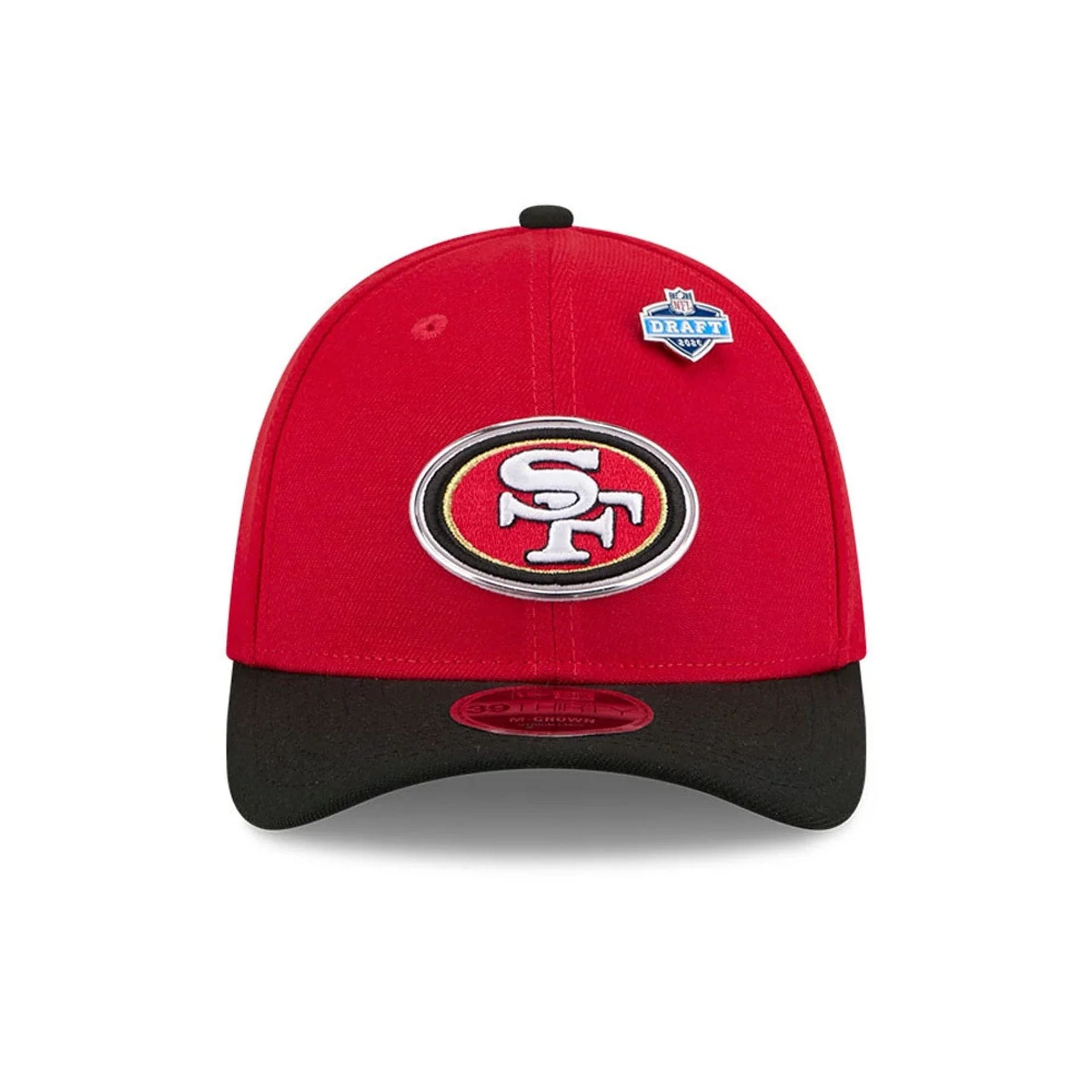 San Francisco 49ers NFL Draft 2026 Red 39THIRTY M-Crown Stretch Fit Cap - Image 3