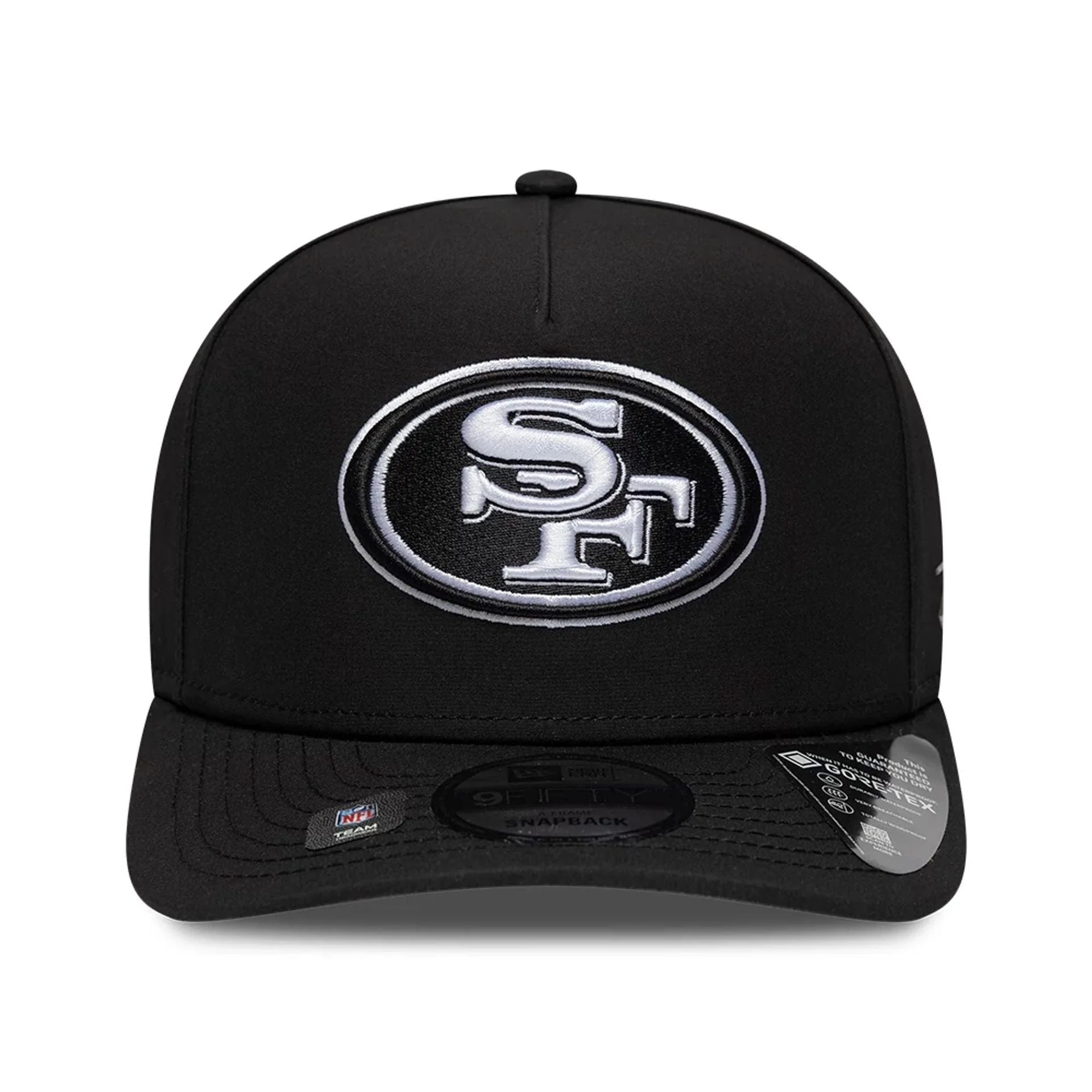 San Francisco 49ers NFL Gore-Tex Black 9FIFTY A-Frame Snapback Adjustable Cap - Image 2