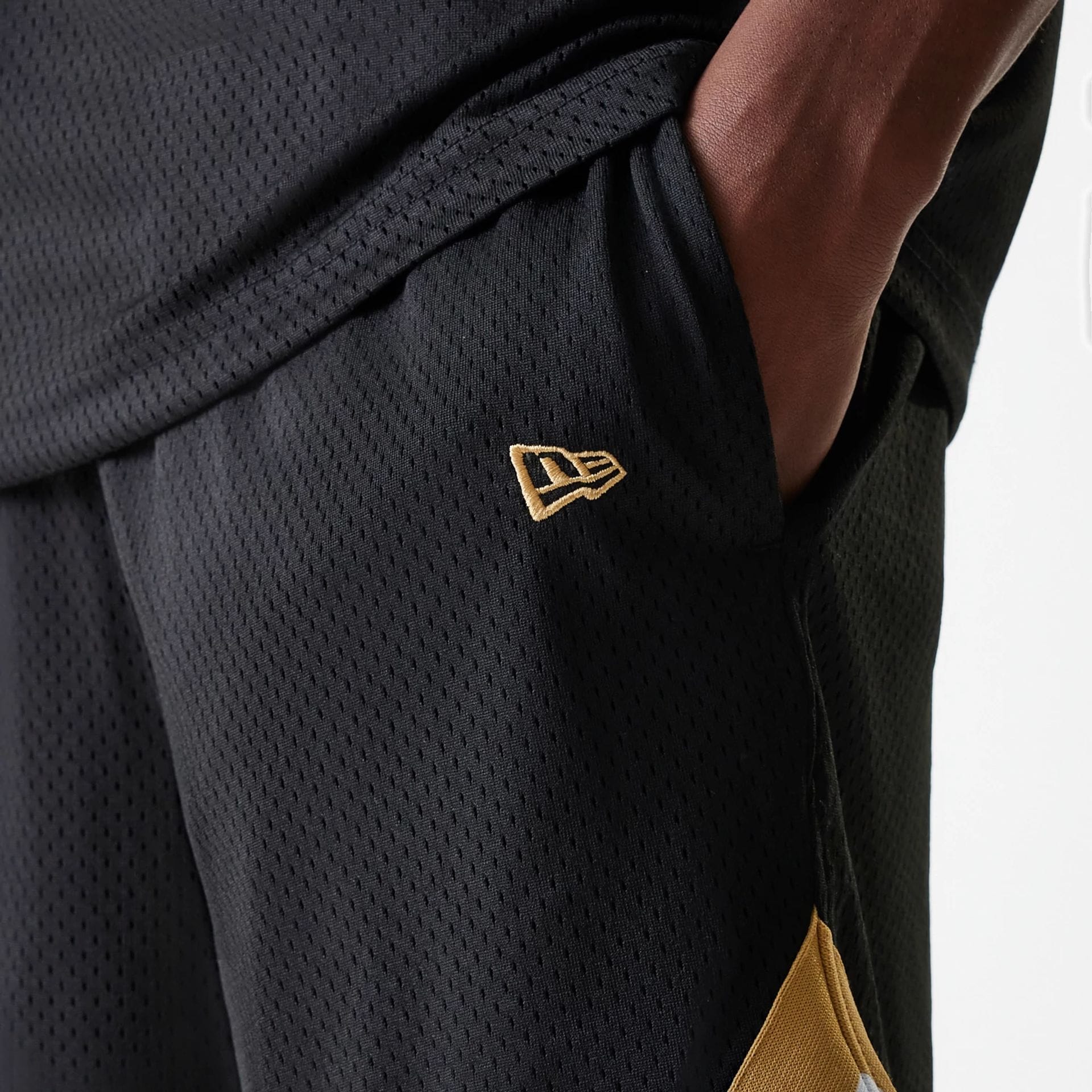 San Francisco 49ers NFL Mesh Black Shorts - Image 4