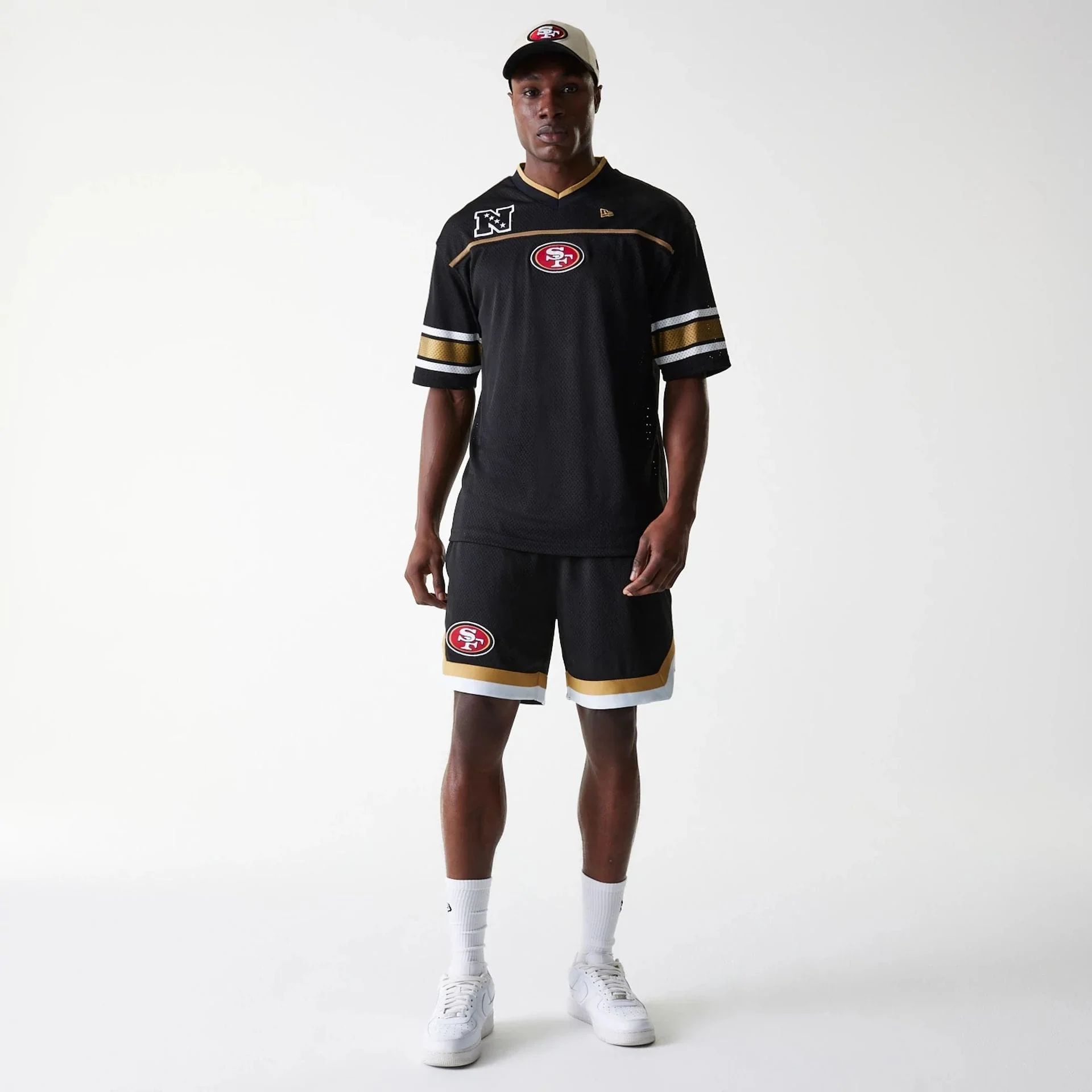 San Francisco 49ers NFL Mesh Black Shorts - Image 8