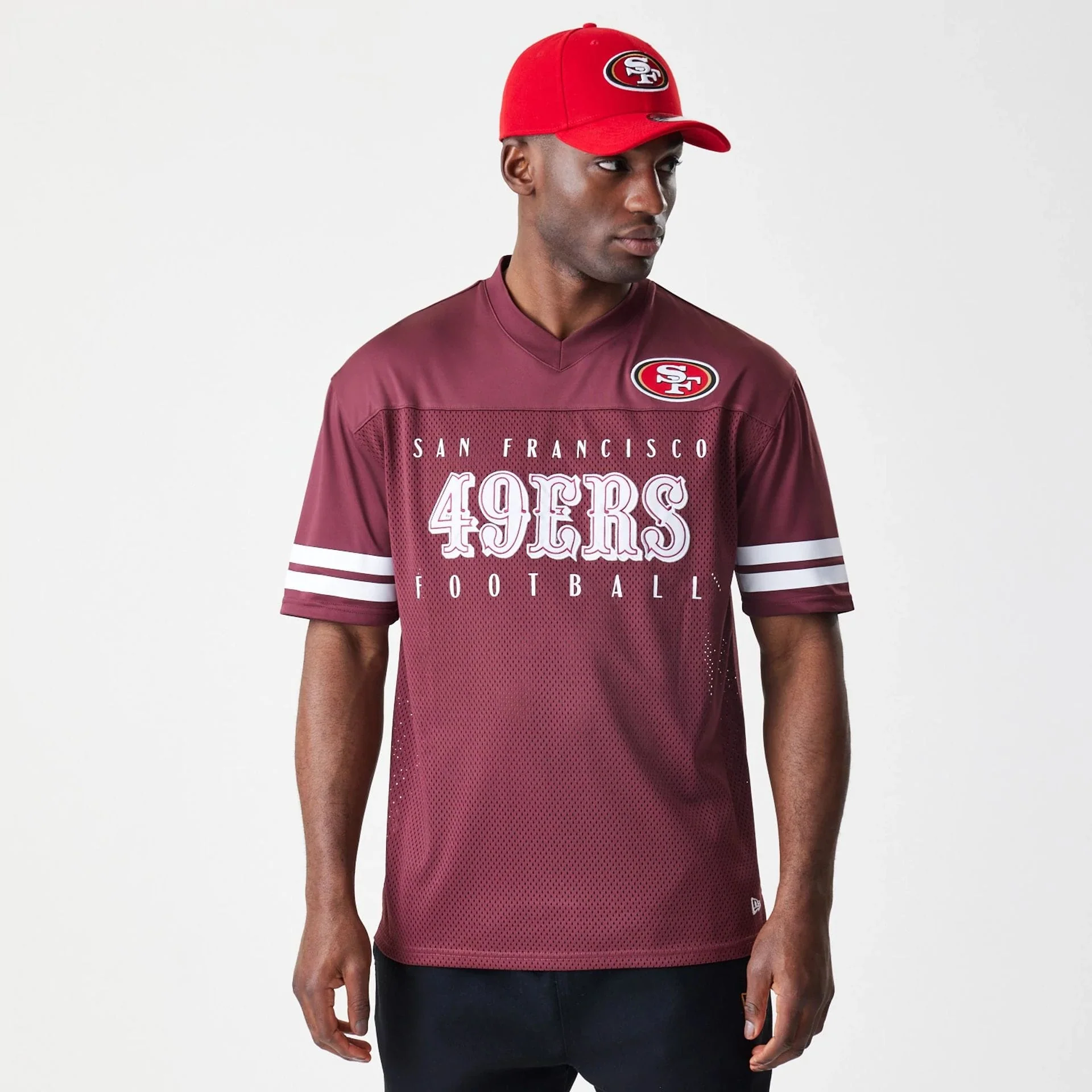 San Francisco 49ers NFL Mesh Dark Red Jersey - Image 3