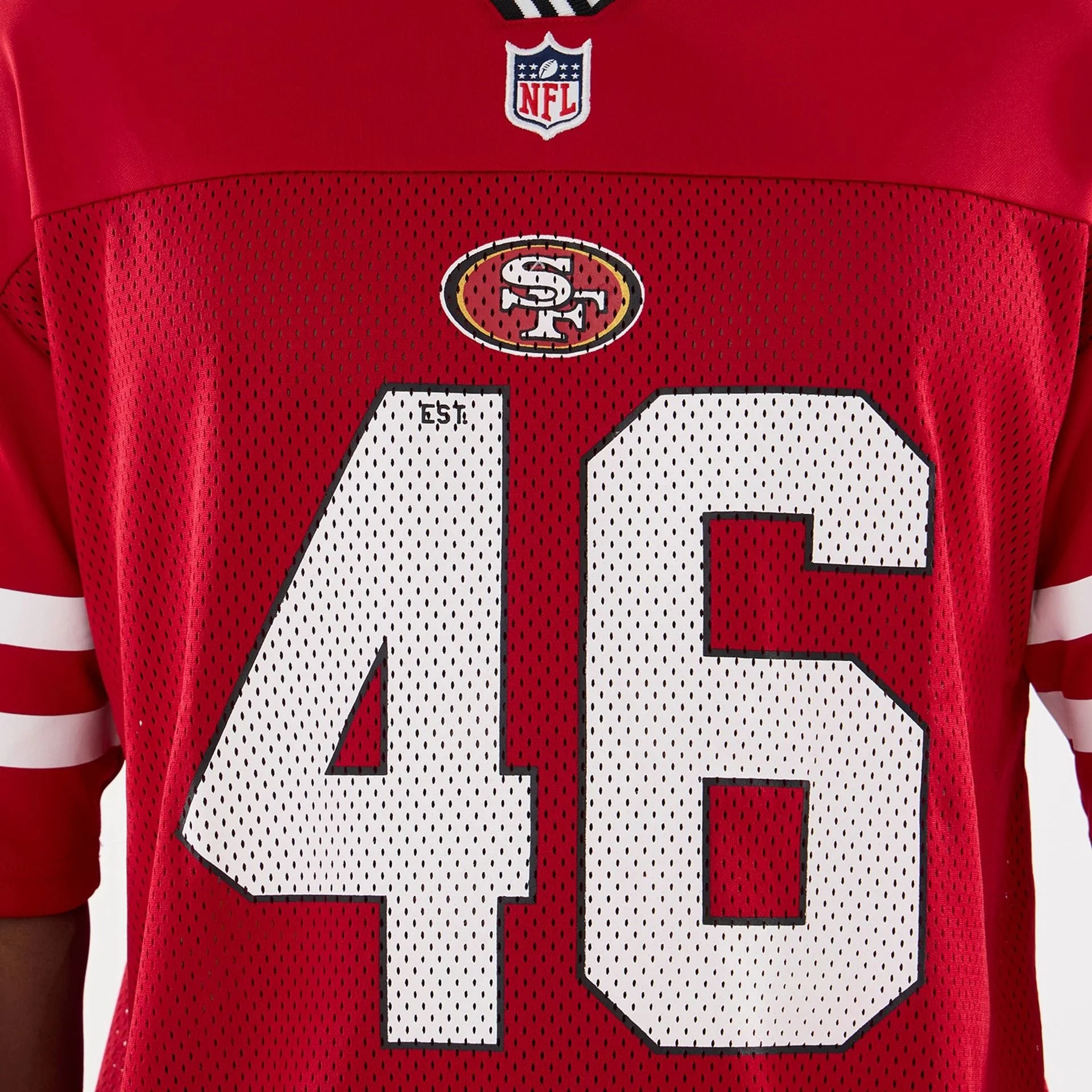 San Francisco 49ers NFL Mesh Red Mesh Jersey - Image 3