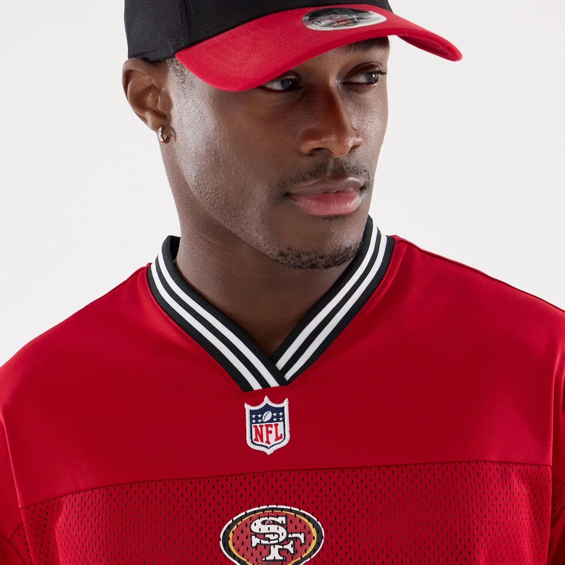 San Francisco 49ers NFL Mesh Red Mesh Jersey - Image 6