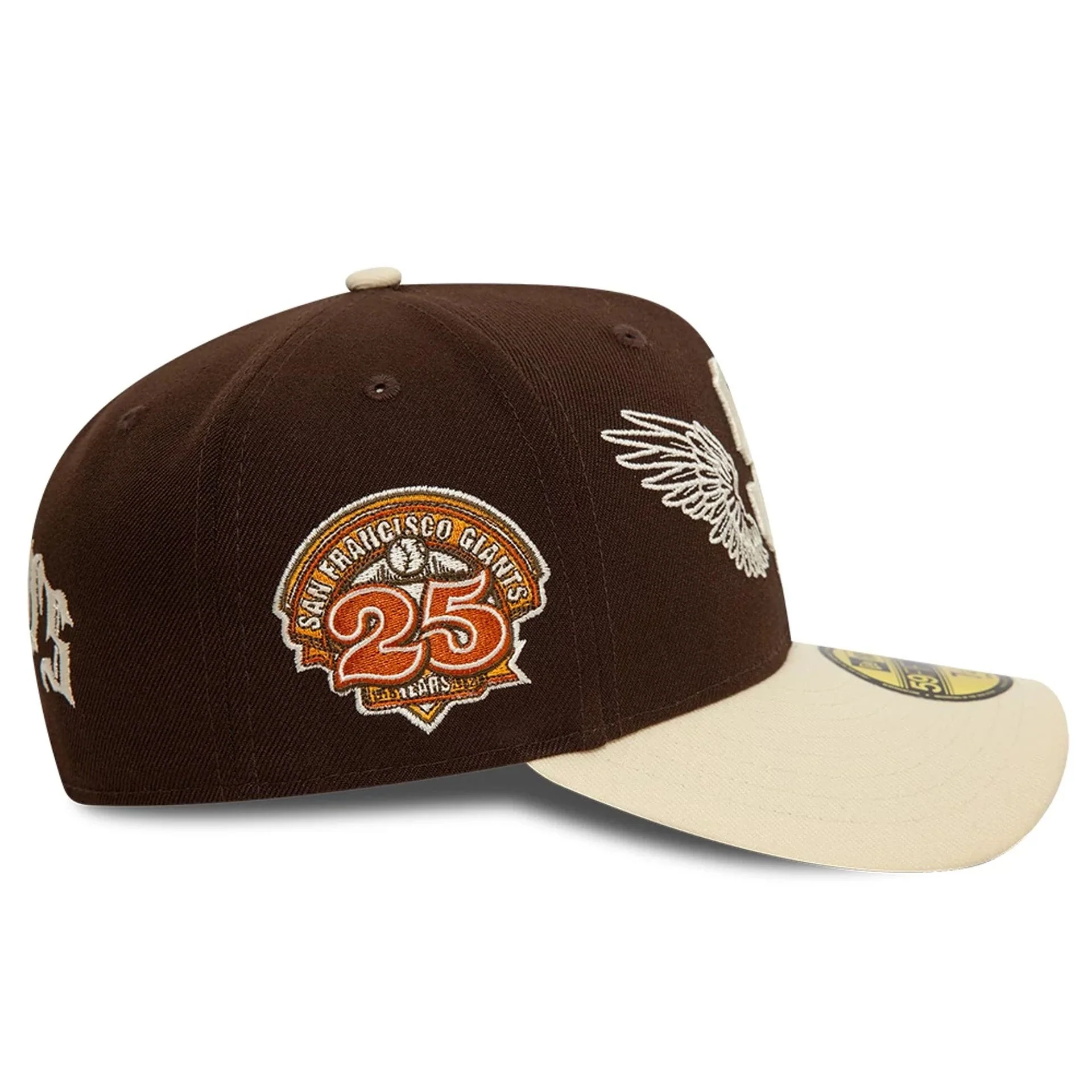 San Francisco Giants MLB Team Wings Dark Brown 59FIFTY Fitted Cap - Image 6