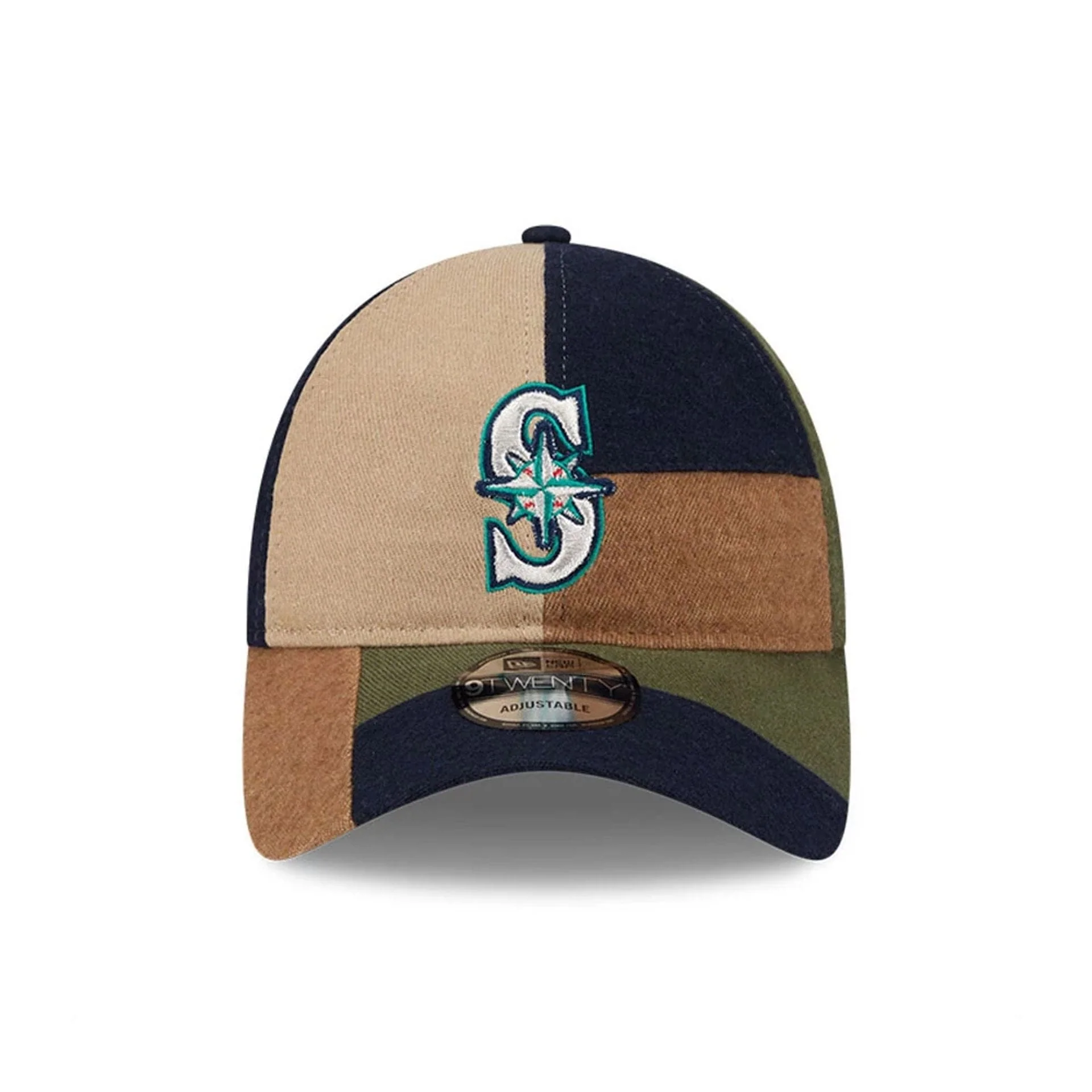 Seattle Mariners MLB Patchwork Open Brown 9TWENTY Adjustable Cap - Image 3