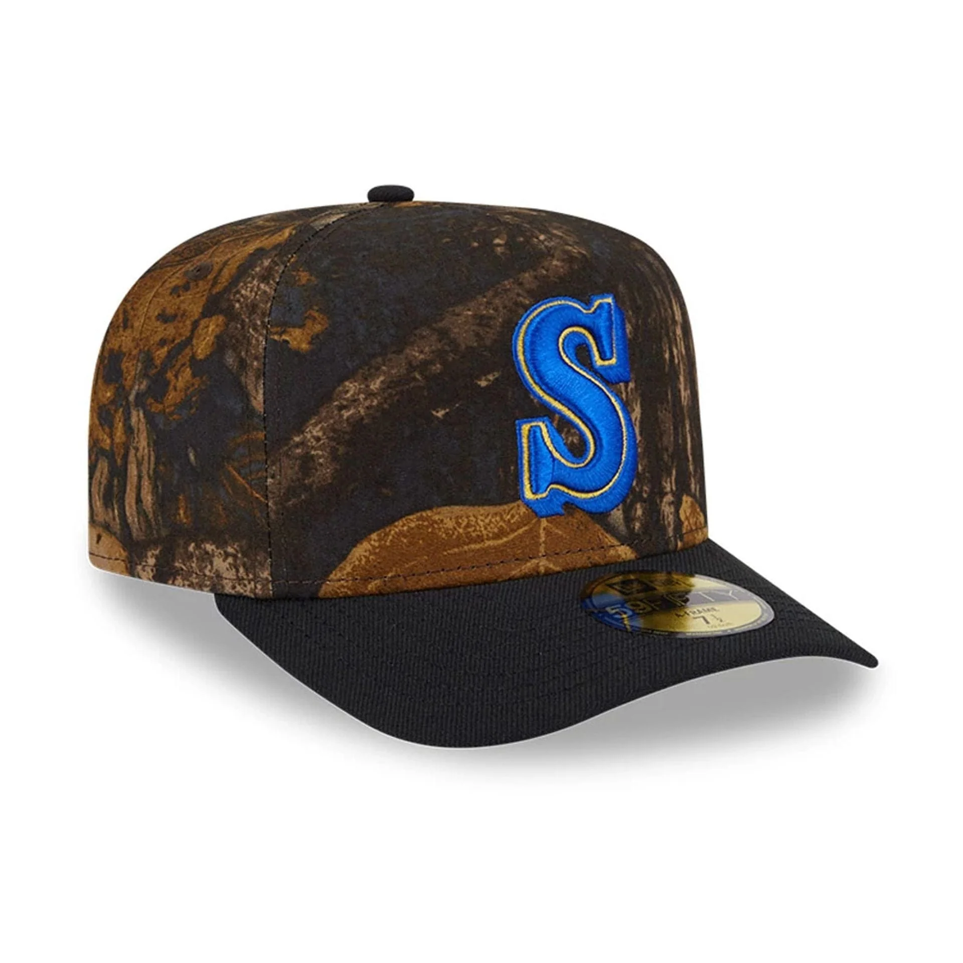 Seattle Mariners MLB Ripstop Camo Assorted Print 59FIFTY A-Frame Fitted Cap - Image 4