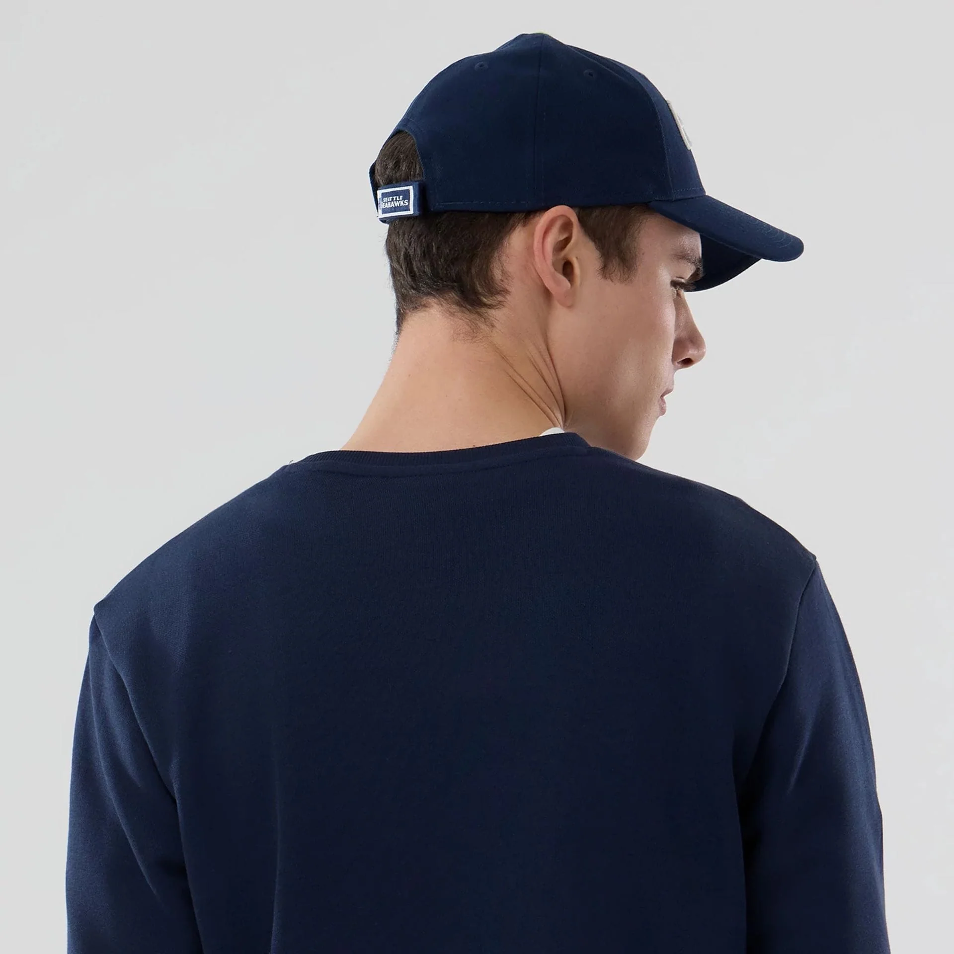 Seattle Seahawks NFL Dark Blue Crew Neck Sweater - Image 7