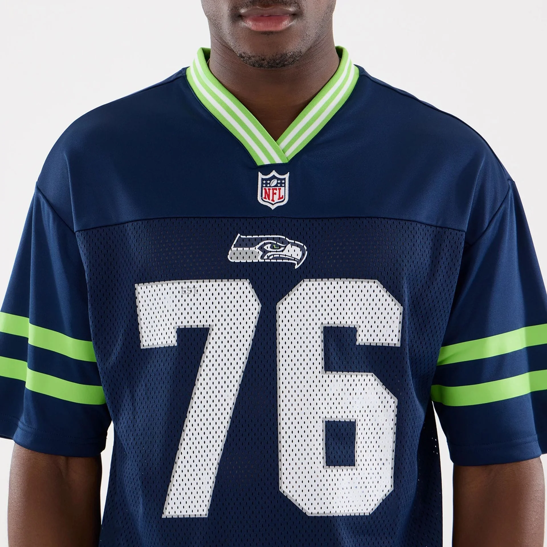 Seattle Seahawks NFL Mesh Dark Blue Mesh Jersey - Image 4