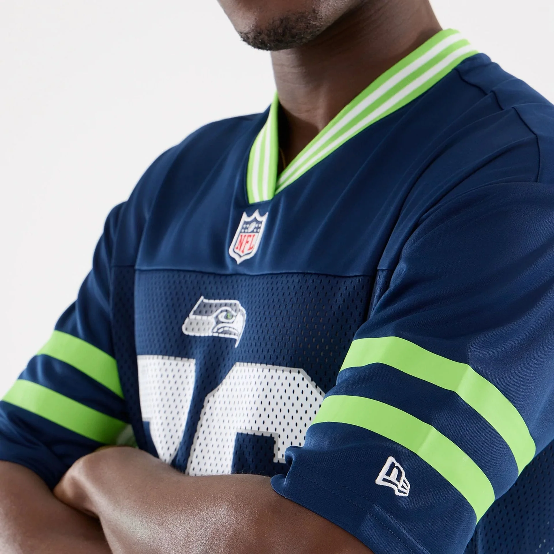 Seattle Seahawks NFL Mesh Dark Blue Mesh Jersey - Image 5