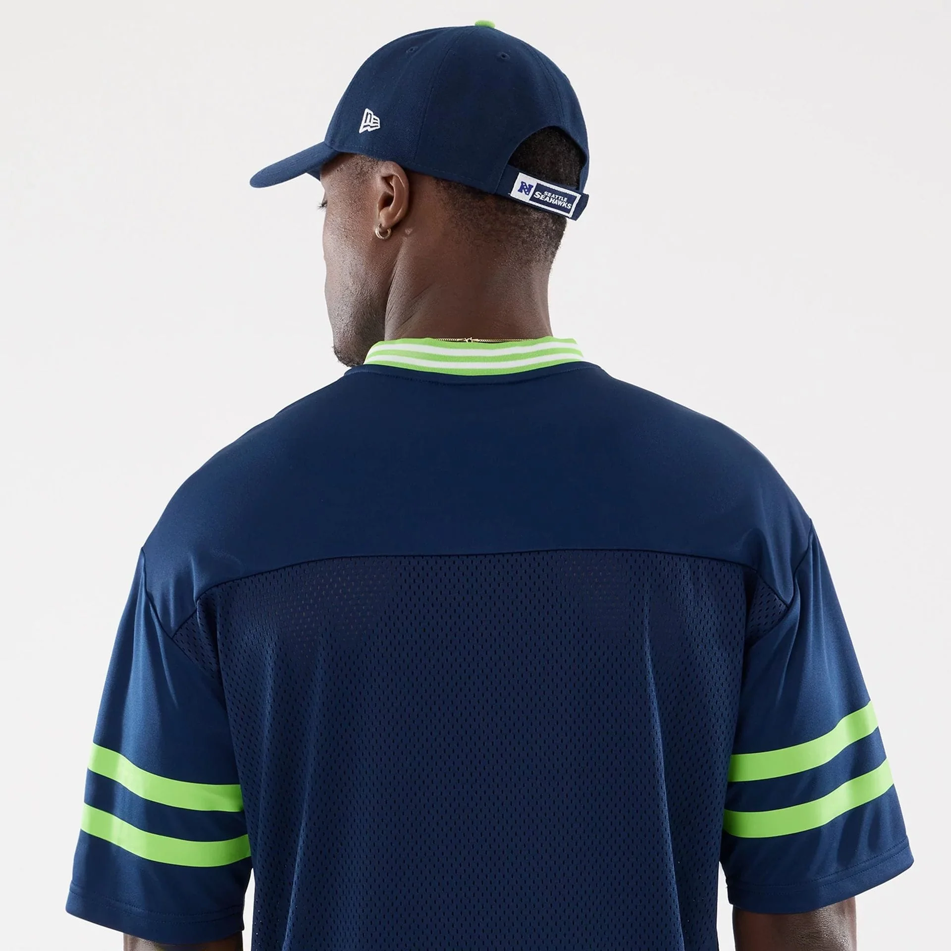Seattle Seahawks NFL Mesh Dark Blue Mesh Jersey - Image 6