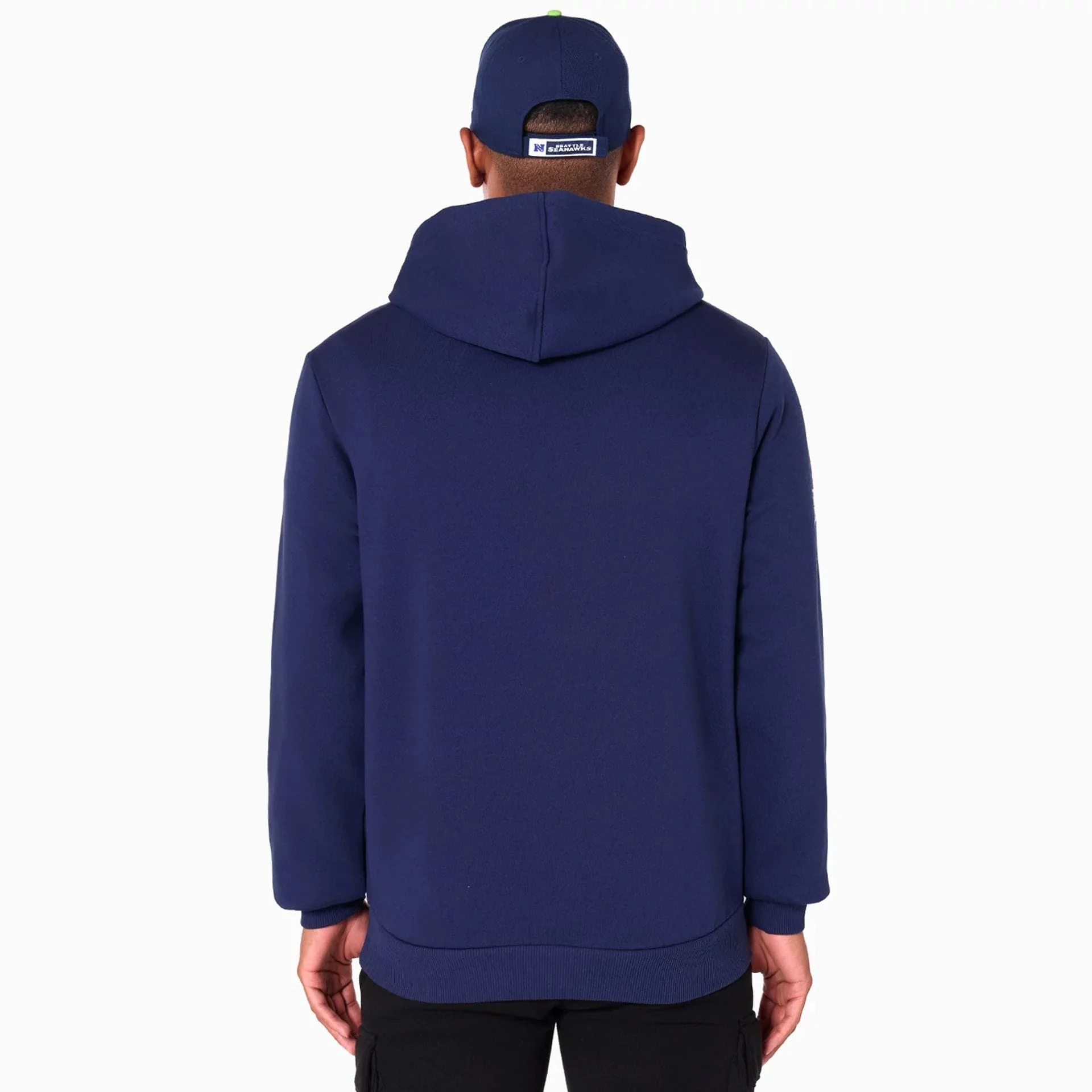 Seattle Seahawks NFL Navy Pullover Hoodie - Image 7