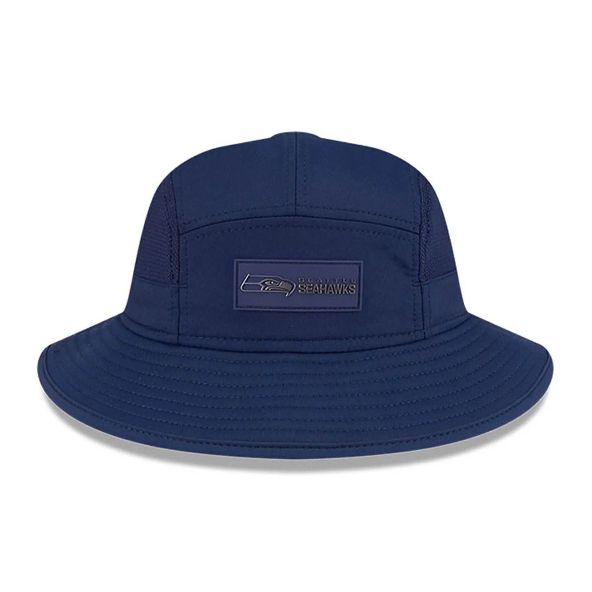 Seattle Seahawks NFL Sideline 2025 Dark Blue Stretch Bucket Hat - Image 2
