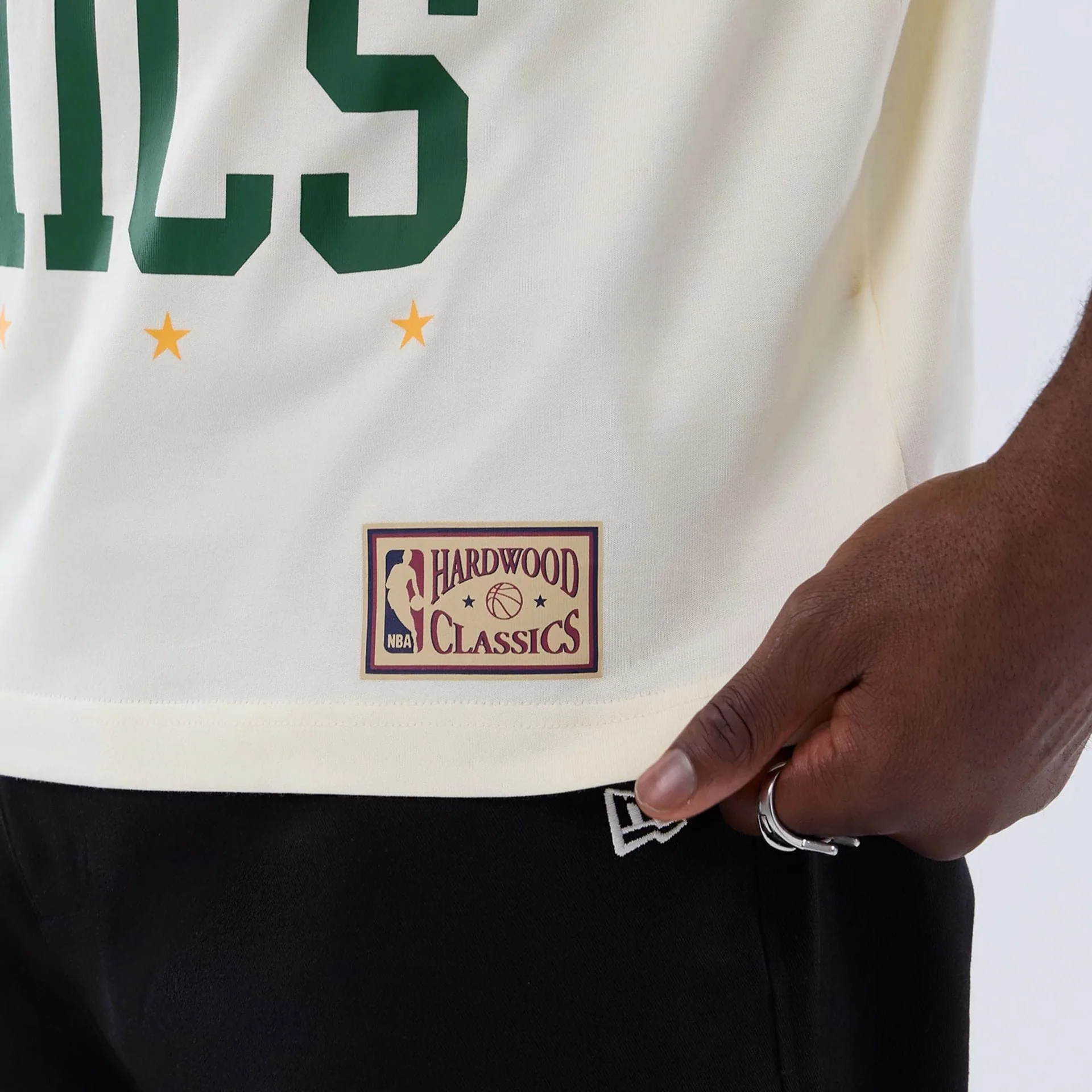 Seattle Supersonics NBA Hardwood Classic Cream T-Shirt - Image 5