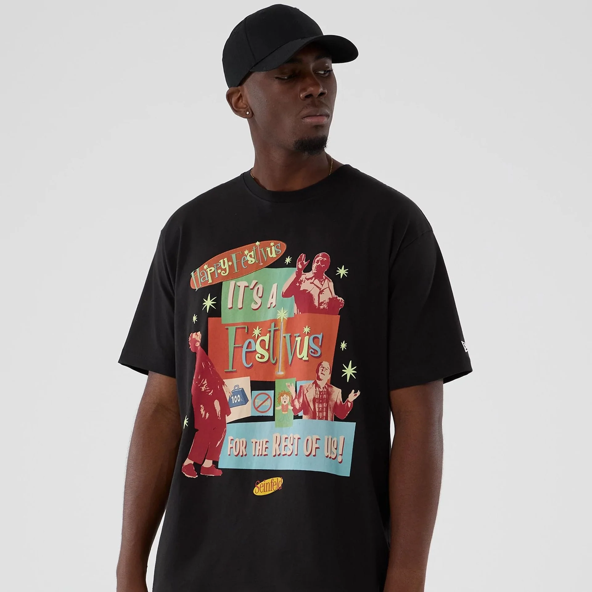 Seinfeld Lifestyle Graphic Black T-Shirt - Image 7