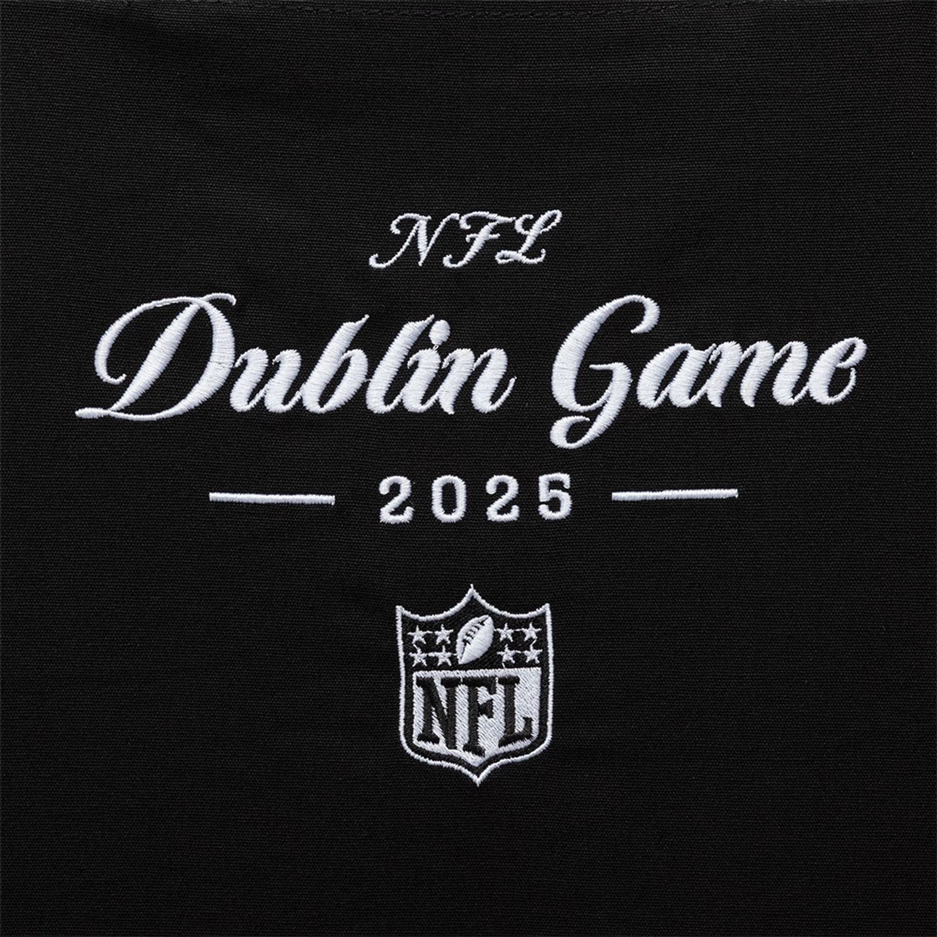 Shield Logo NFL Dublin Game 2025 Black Tote Bag - Image 3