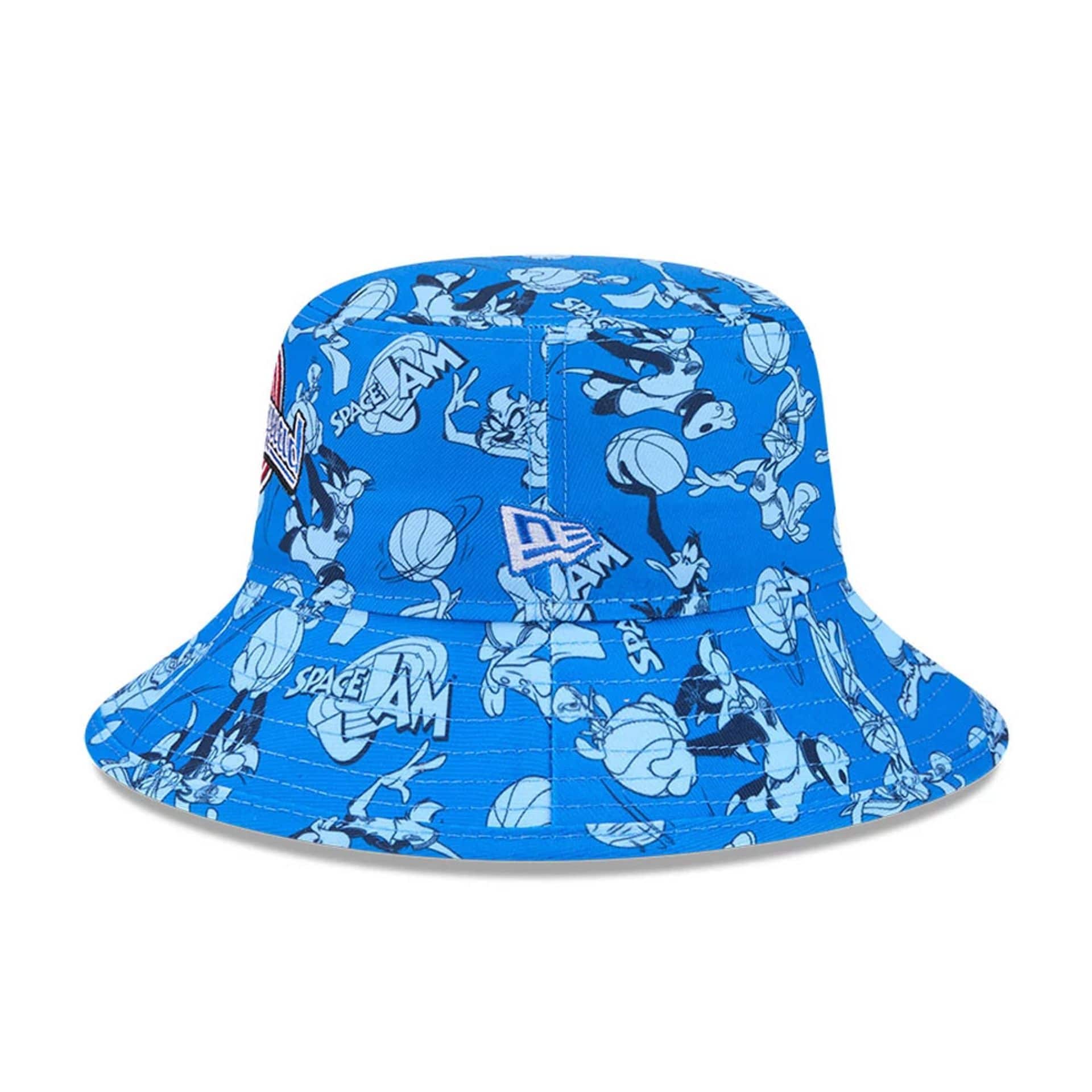 Space Jam All Over Print Blue Bucket Hat - Image 4