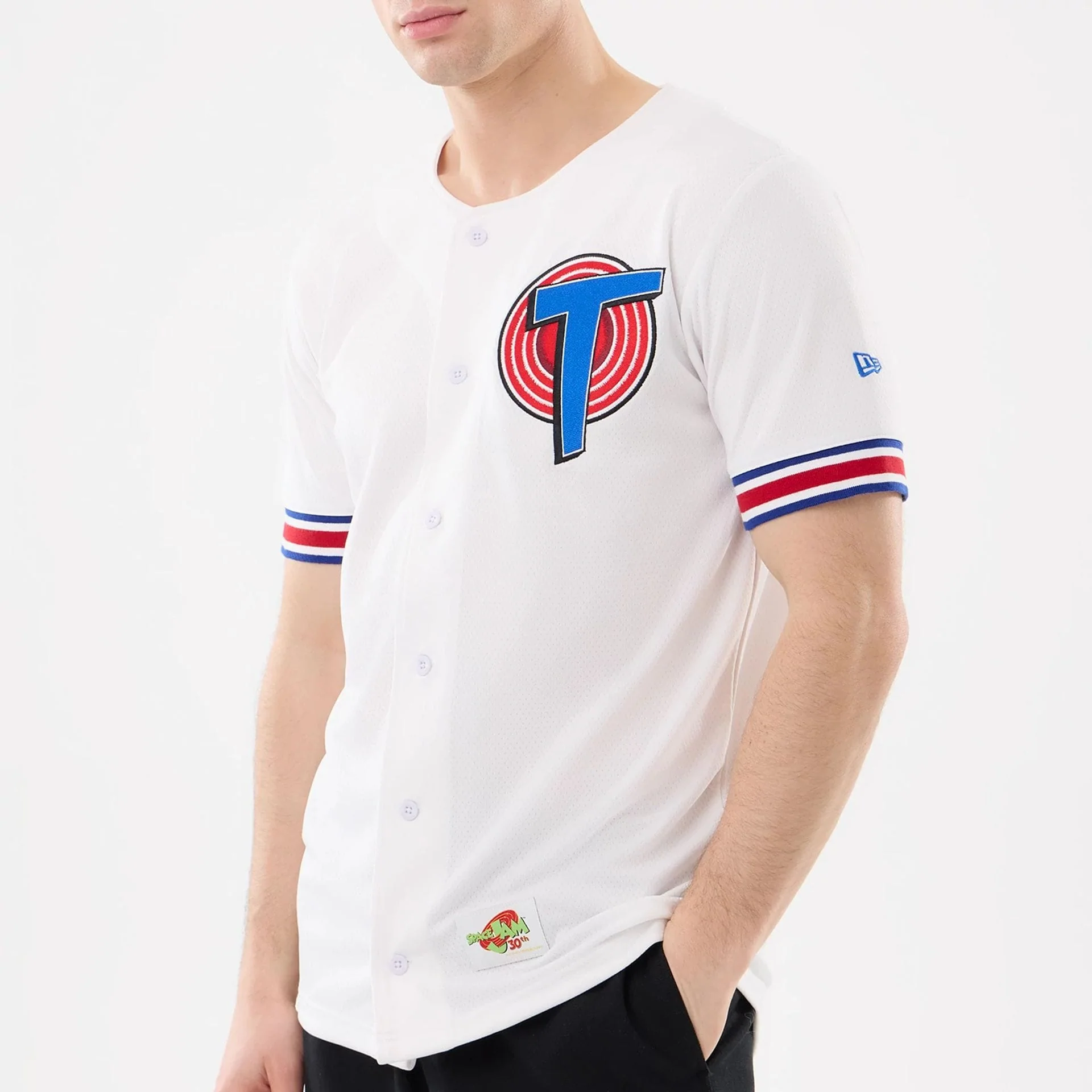 Space Jam Warner Brothers Space Jam White Mesh Jersey - Image 3