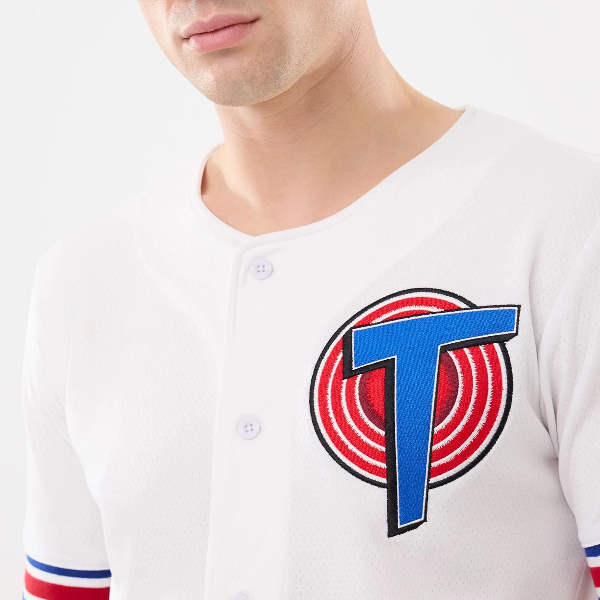 Space Jam Warner Brothers Space Jam White Mesh Jersey - Image 4