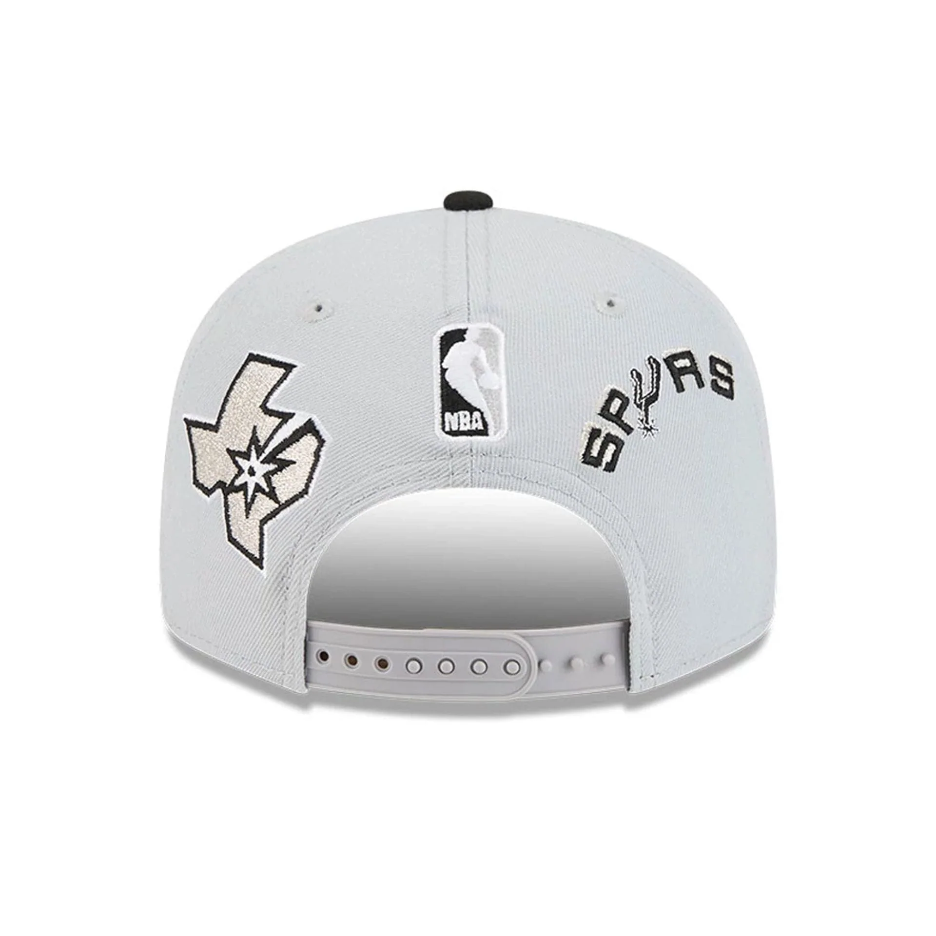 Spurs NBA Hardwood Classic ASG Grey 9FIFTY Snapback Adjustable Cap - Image 5