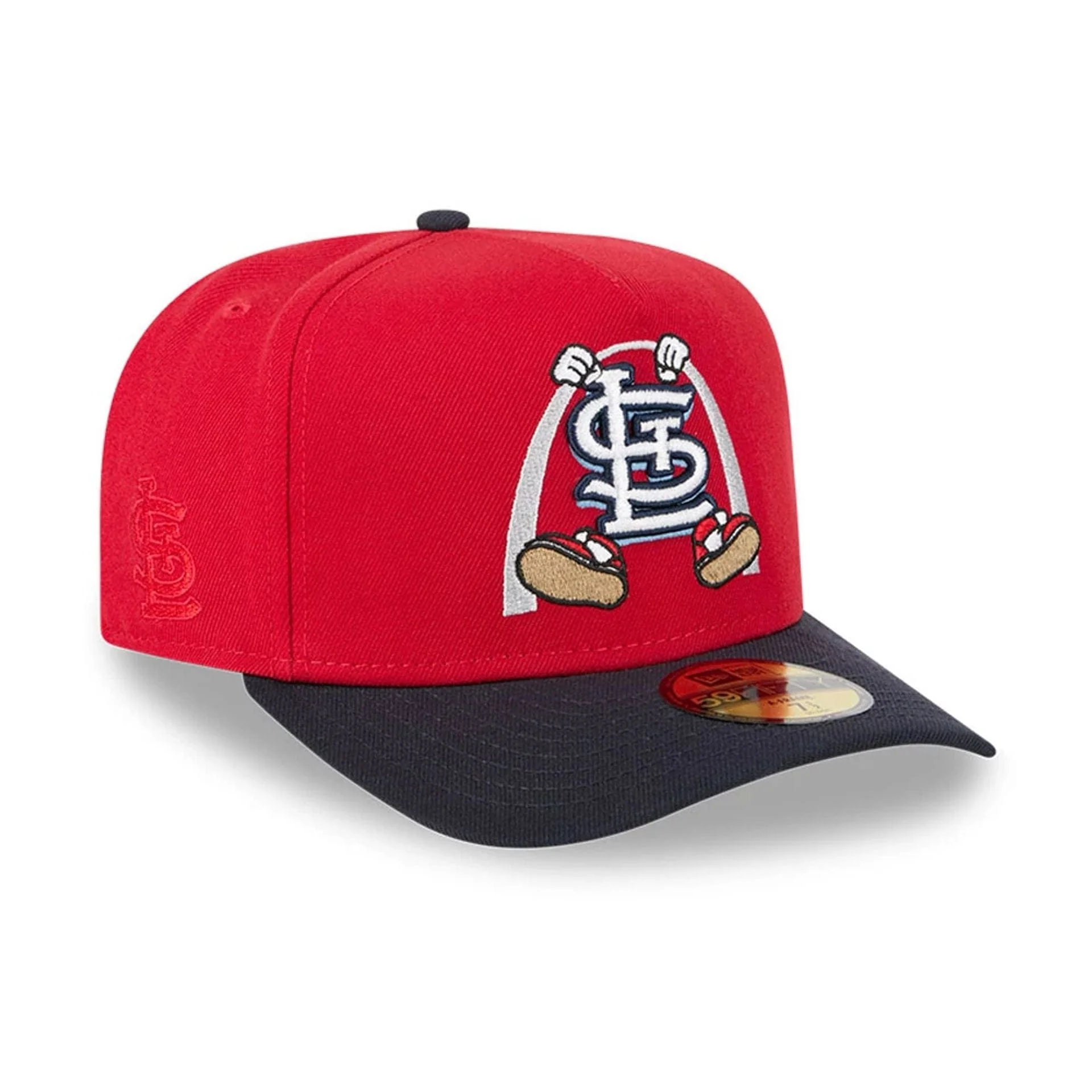 St. Louis Cardinals MLB Cartoon Red 59FIFTY A-Frame Fitted Cap - Image 4